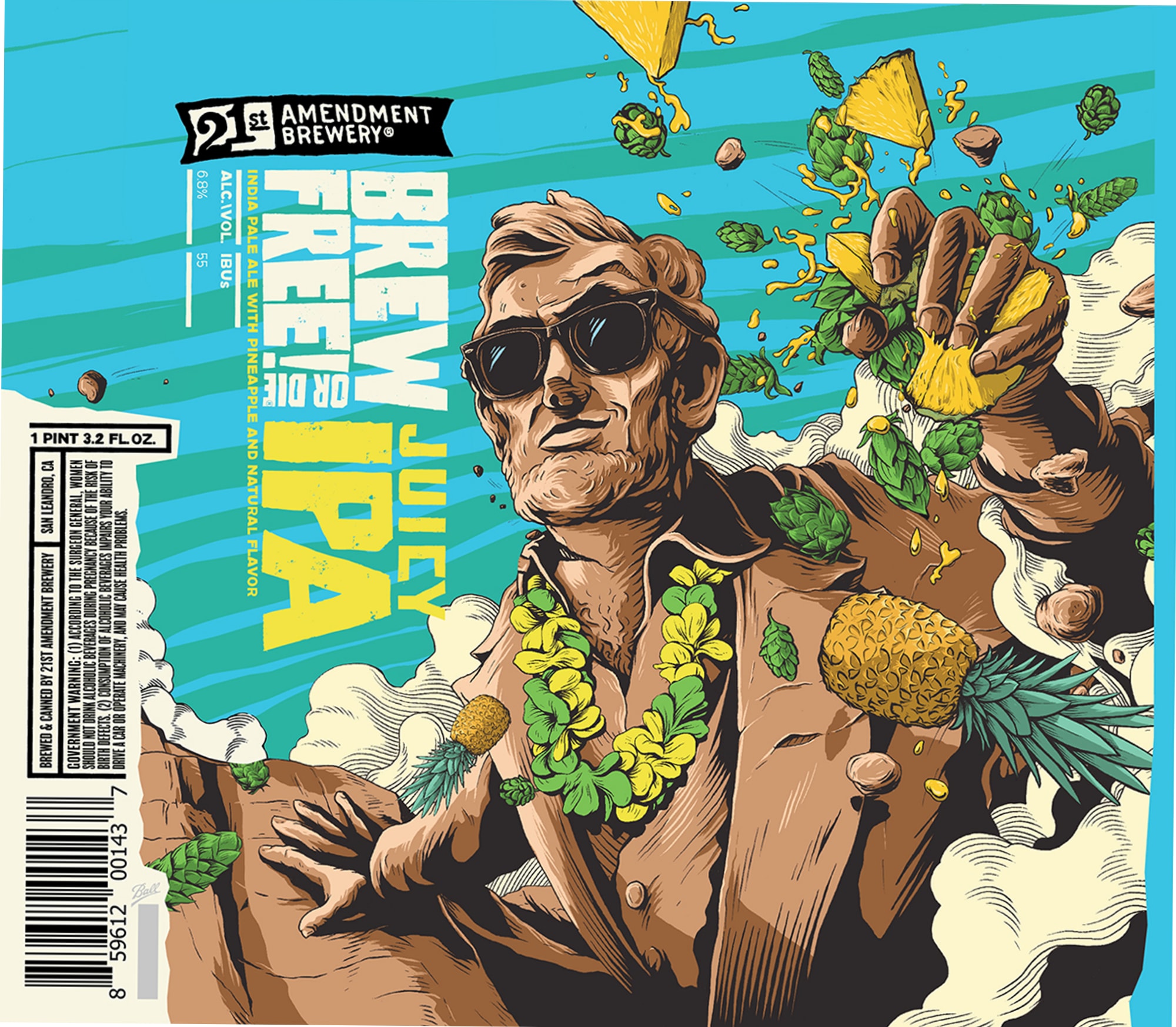Free the Ore IPA by Amendment Brewery - beer label