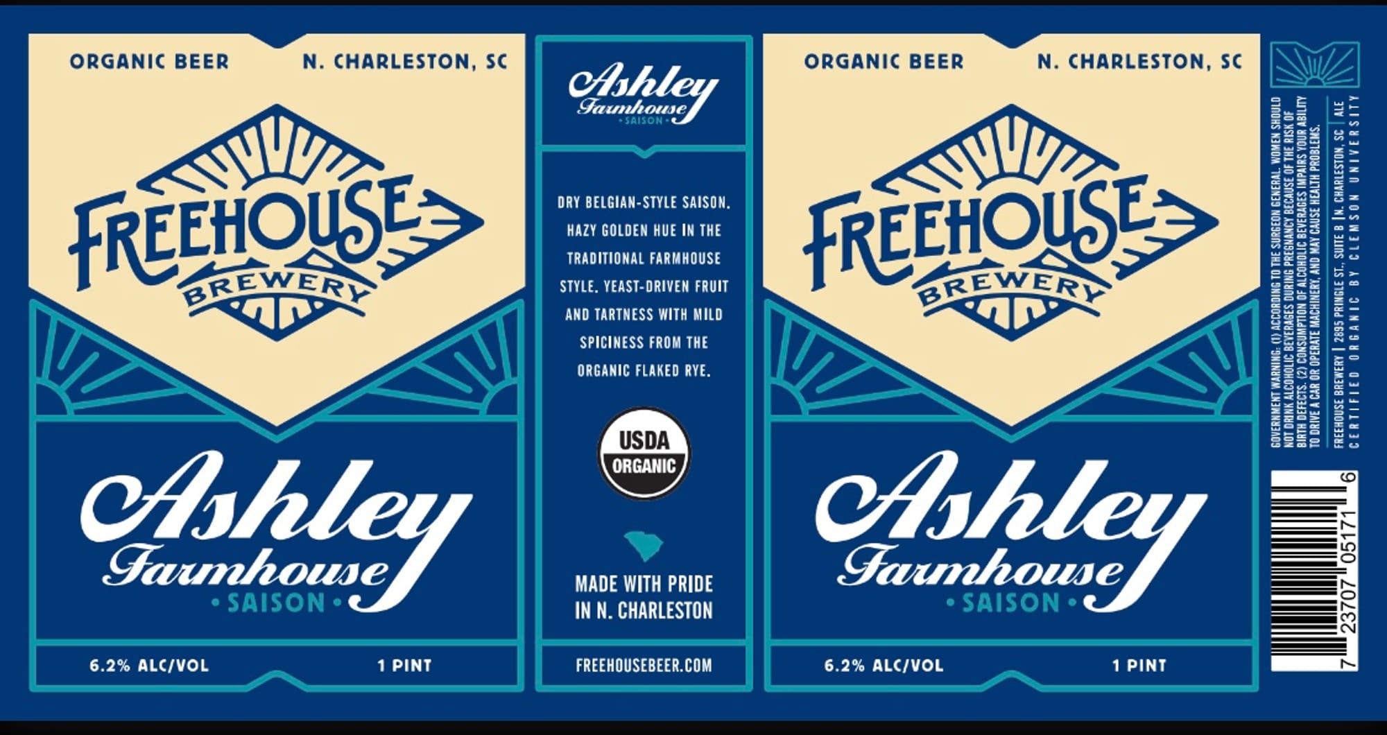 Ashley Farmhouse by Freehouse Brewery - beer label