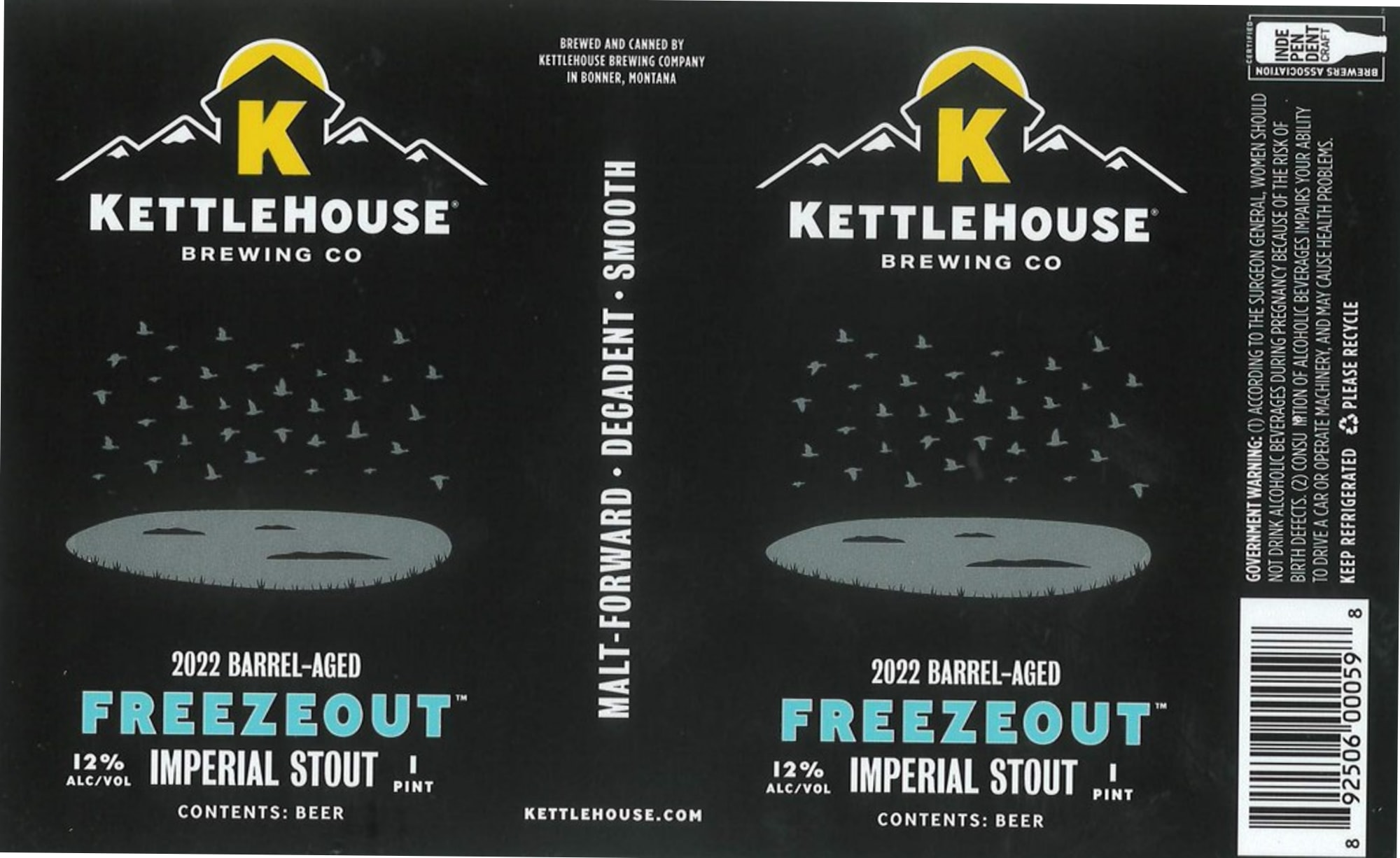 Freezeout by KettleHouse Brewing Co - beer label