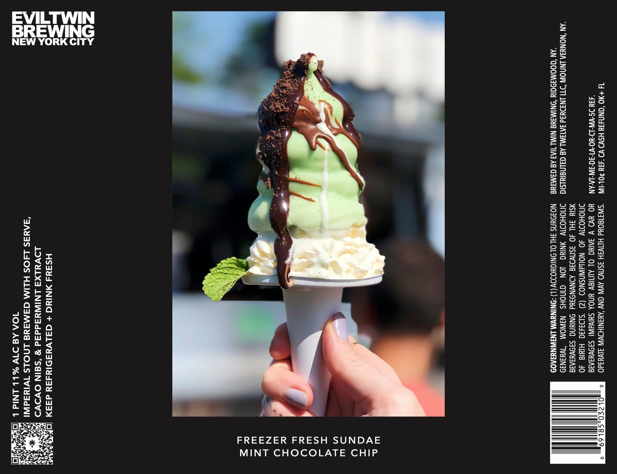 Freezer Fresh Sundae by Evil Twin Brewing - beer label