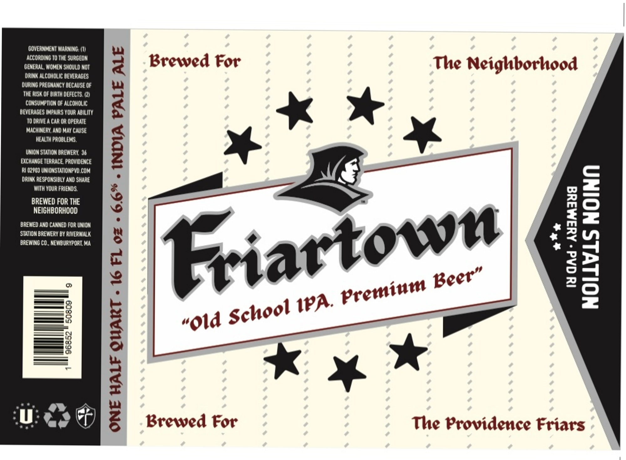 Friartown by Union Station Brewery - beer label
