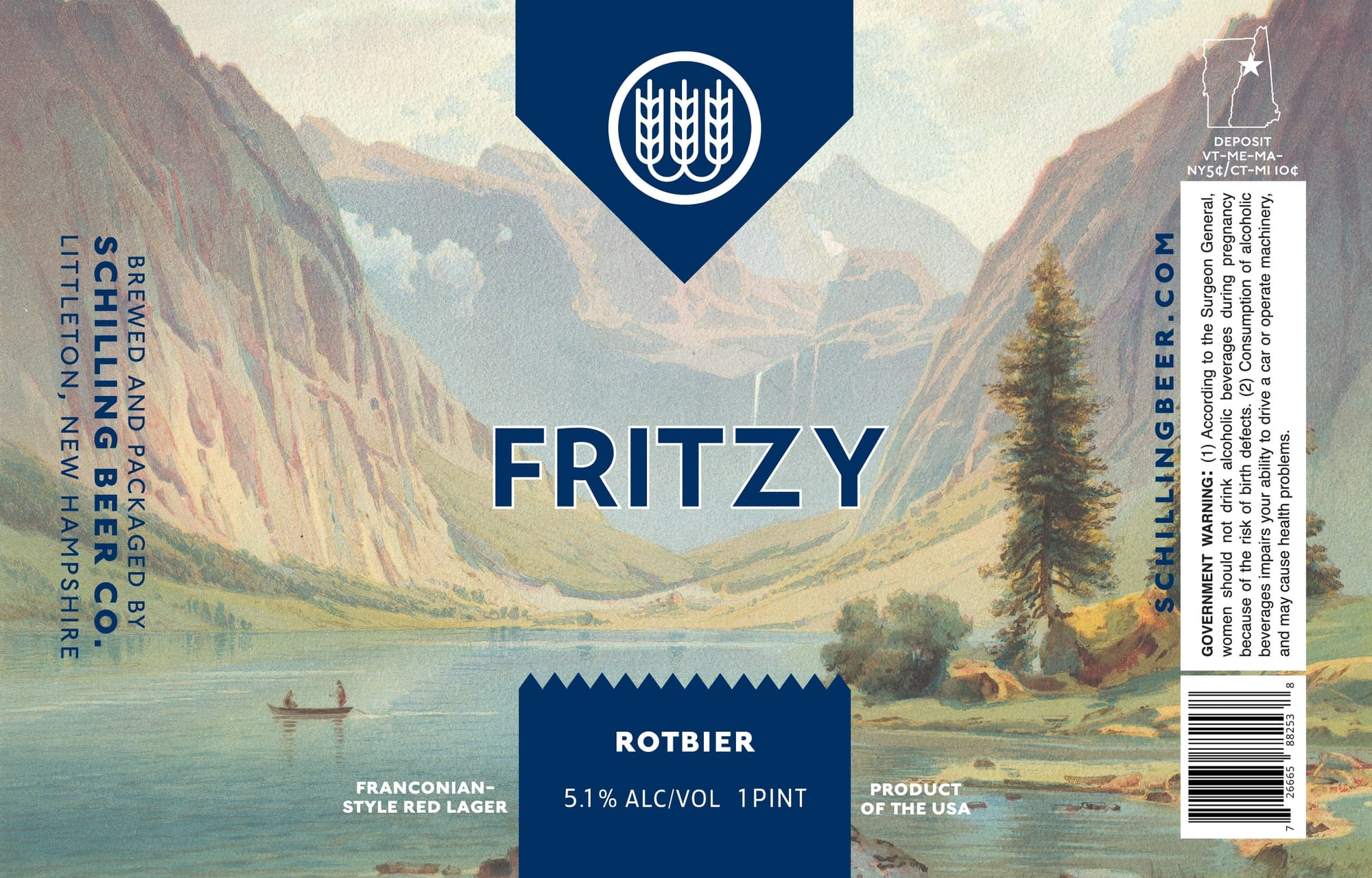 Fritzy Rotbier by Schilling Beer Co. - beer label