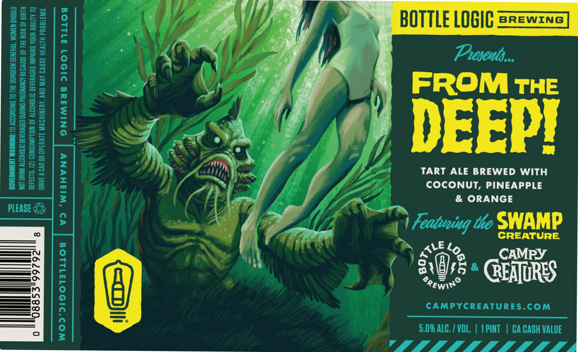 From the Deep! by Bottle Logic Brewing - beer label