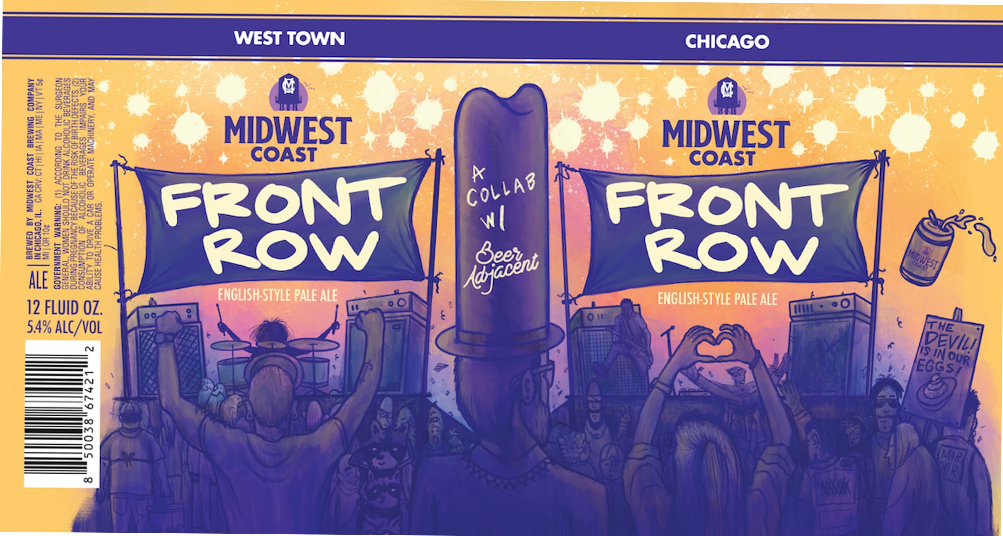 Front Row by Midwest Coast - beer label