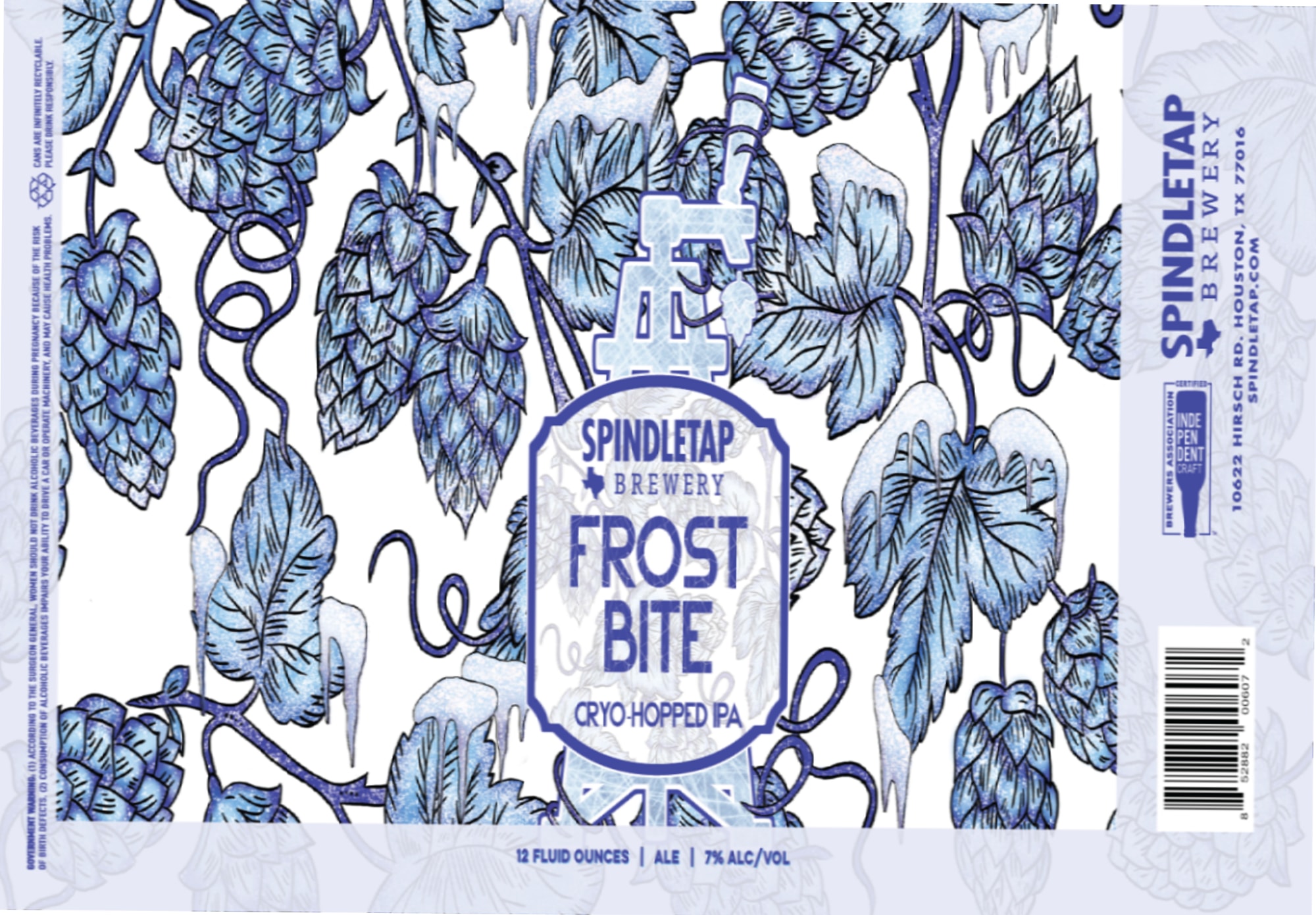 Frost Bite by Spindletap Brewery - beer label
