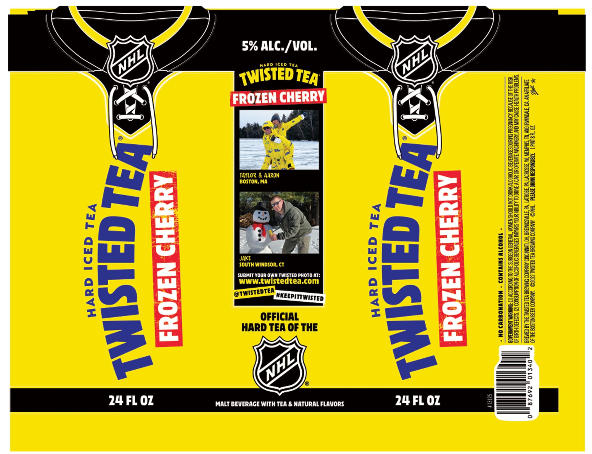 Frozen Cherry by Twisted Tea - beer label