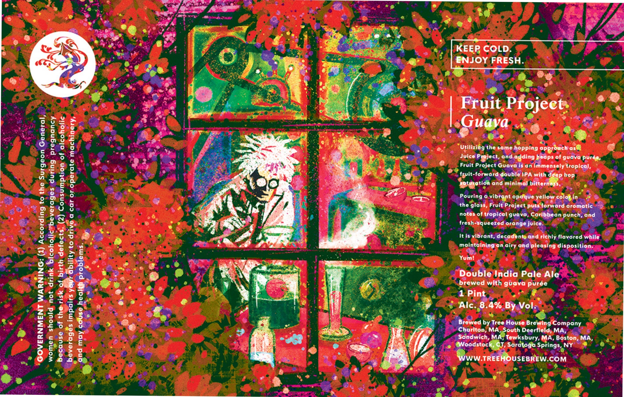 Fruit Project Guava by Tree House Brewing Company - beer label