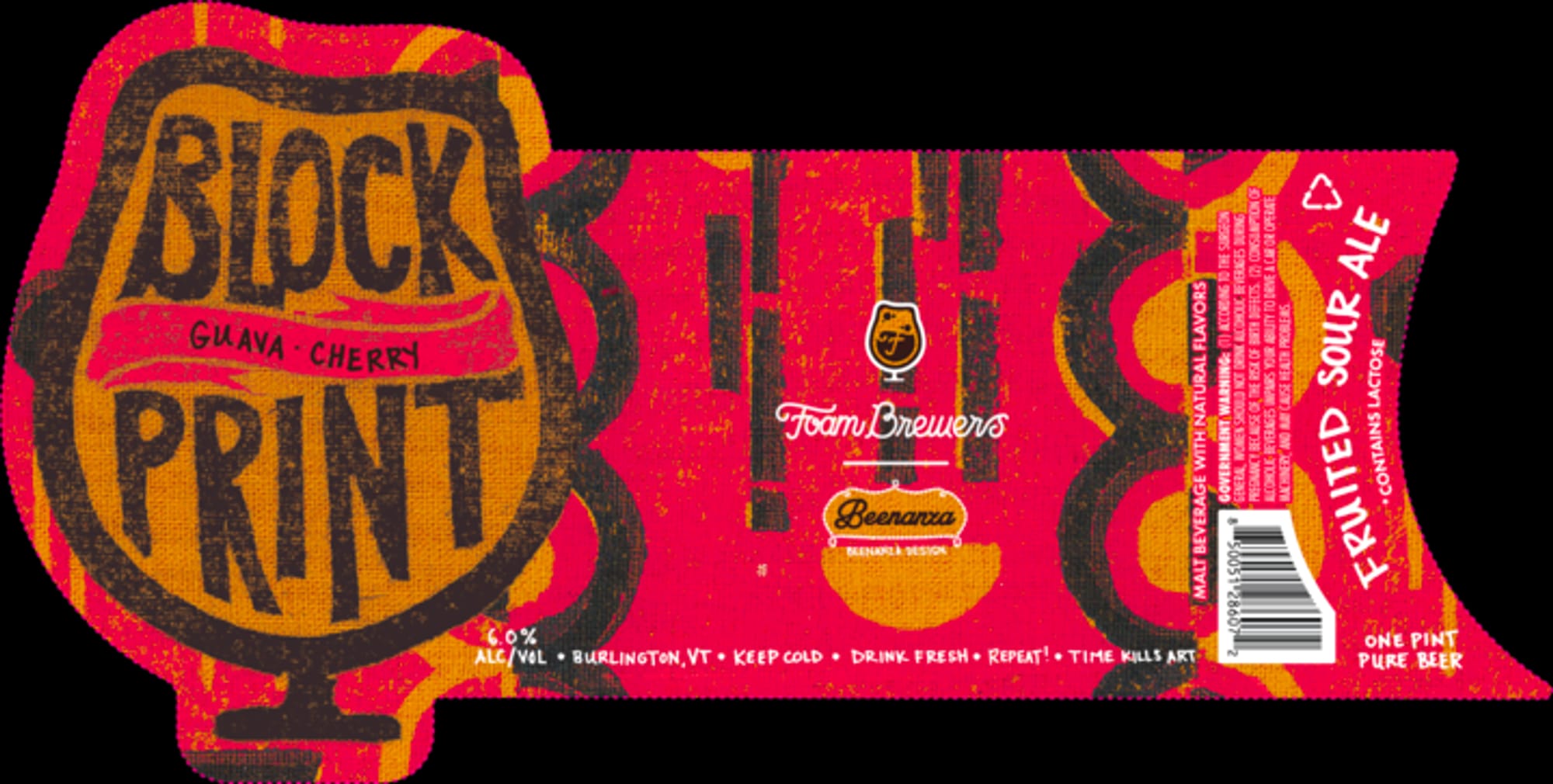 Block Print by Foam Brewers - beer label