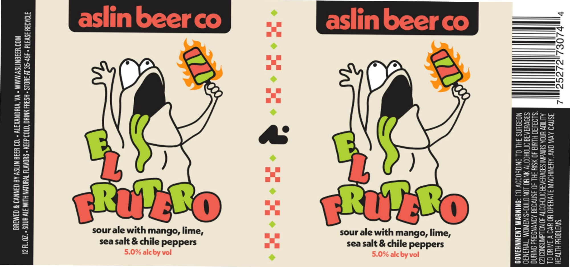 Frutero by Aslin Beer Co. - beer label