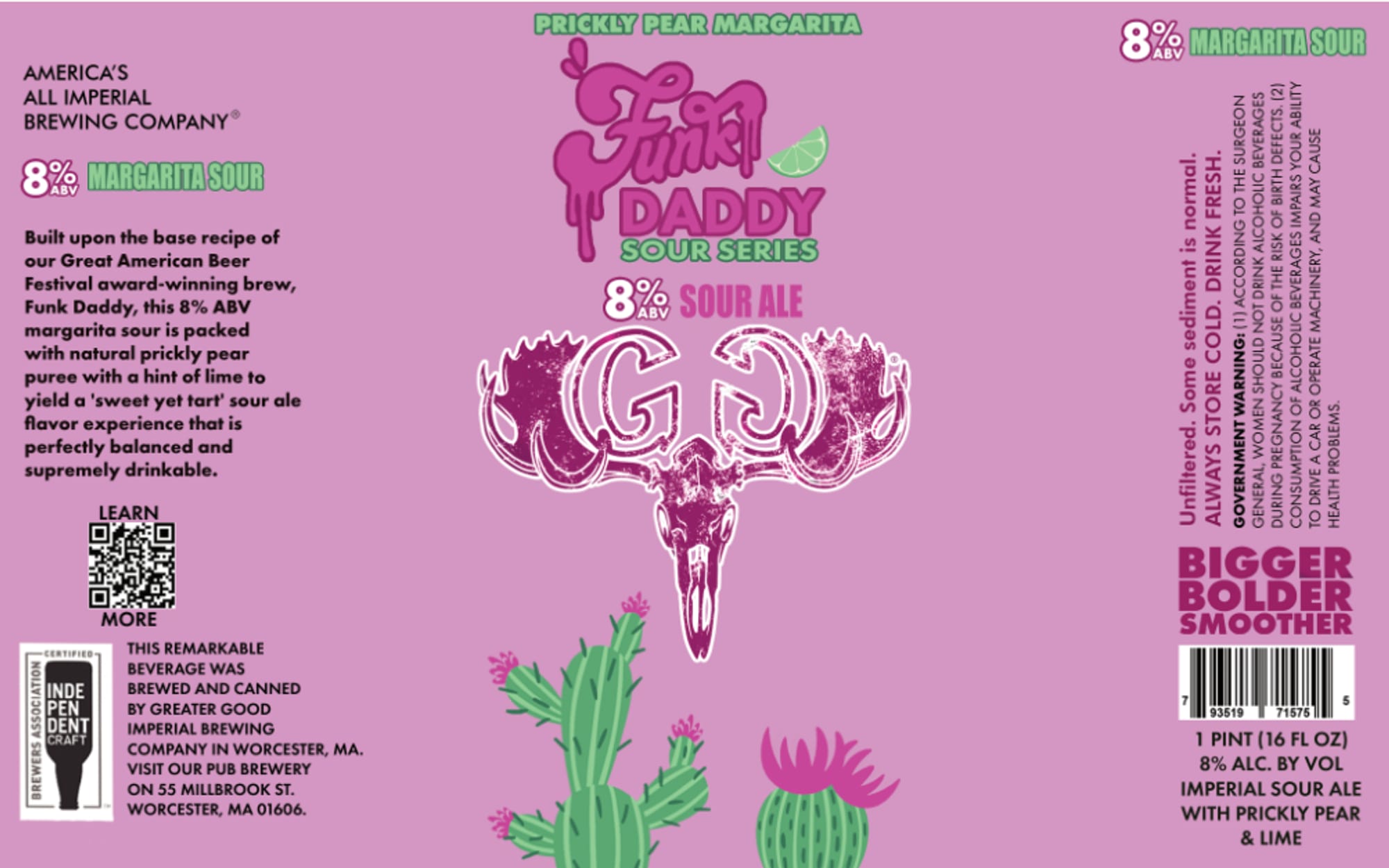 Funk Daddy Margarita Sour by America’s All Imperial Brewing Company - beer label