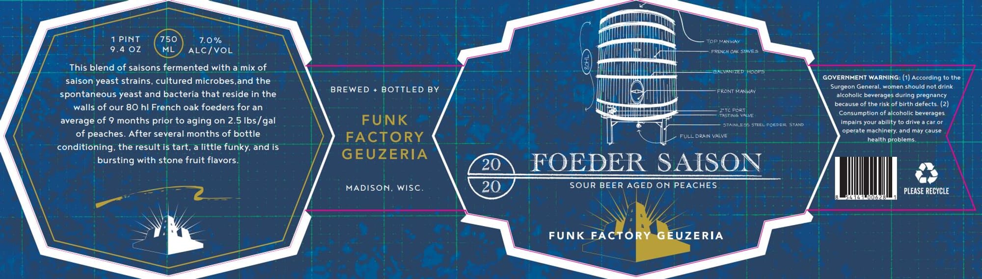 Foeder Saison by Funk Factory Geuzeria - beer label