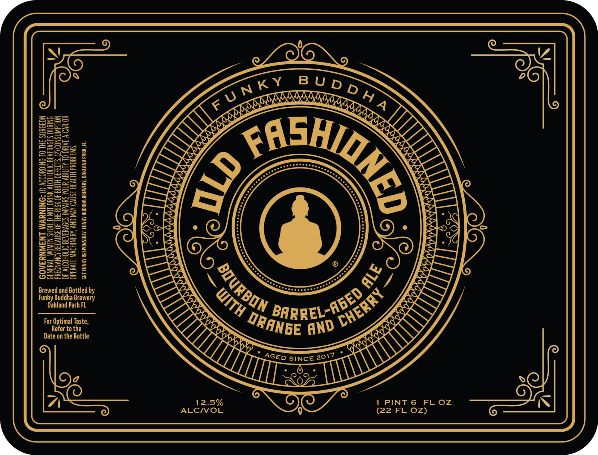Fashioned by Funky Buddha Brewery - beer label