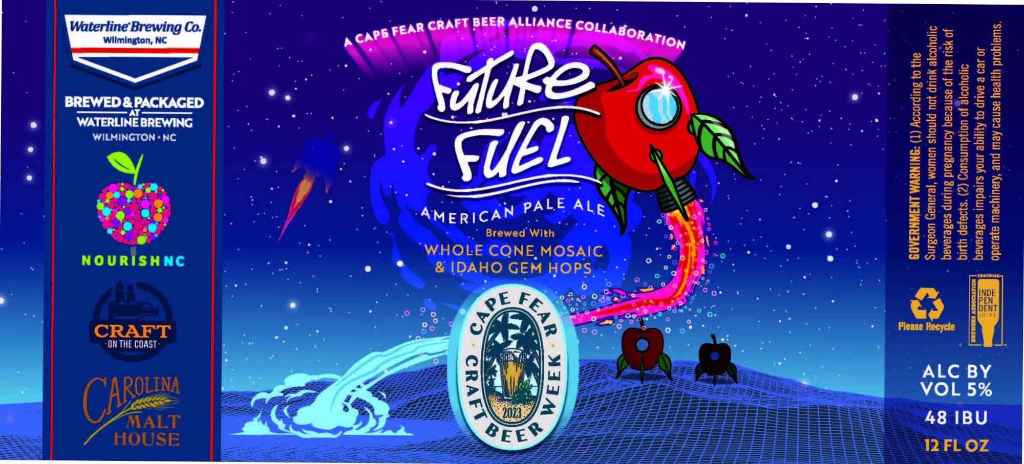 Future Fuel by Waterline Brewing Co. - beer label