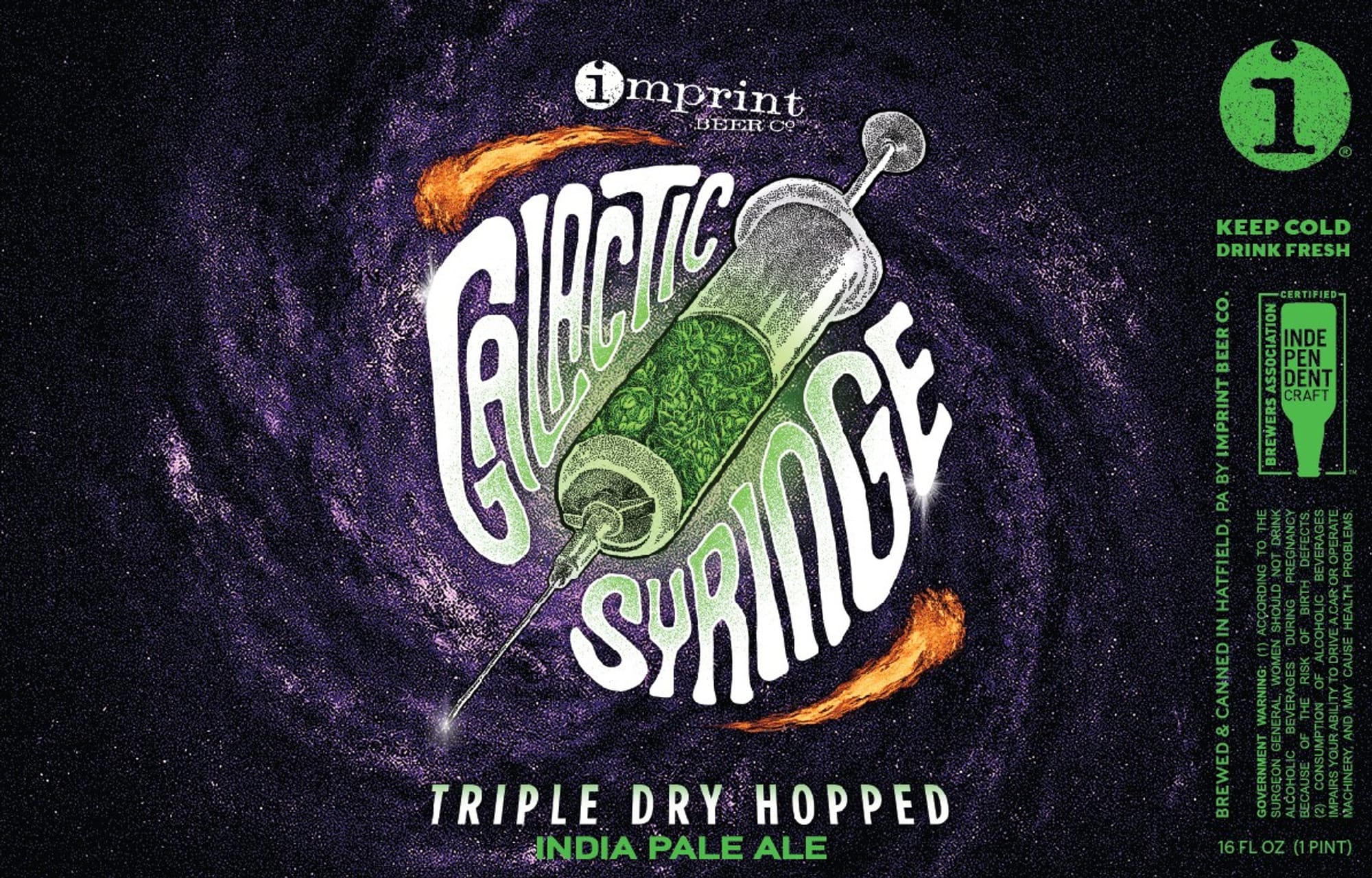 Galactic Shrinkage by Imprint Beer Co. - beer label