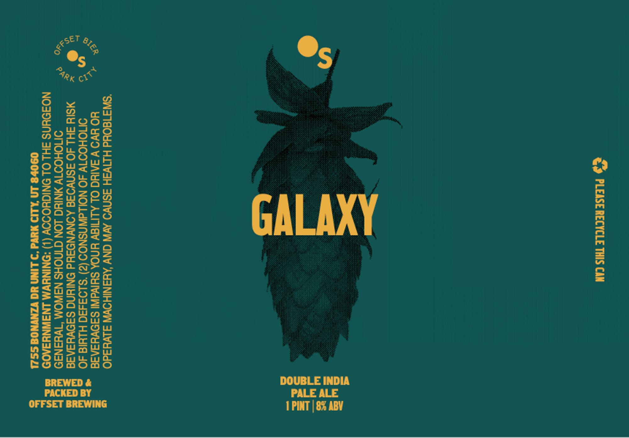 Galaxy by Offset Bier - beer label