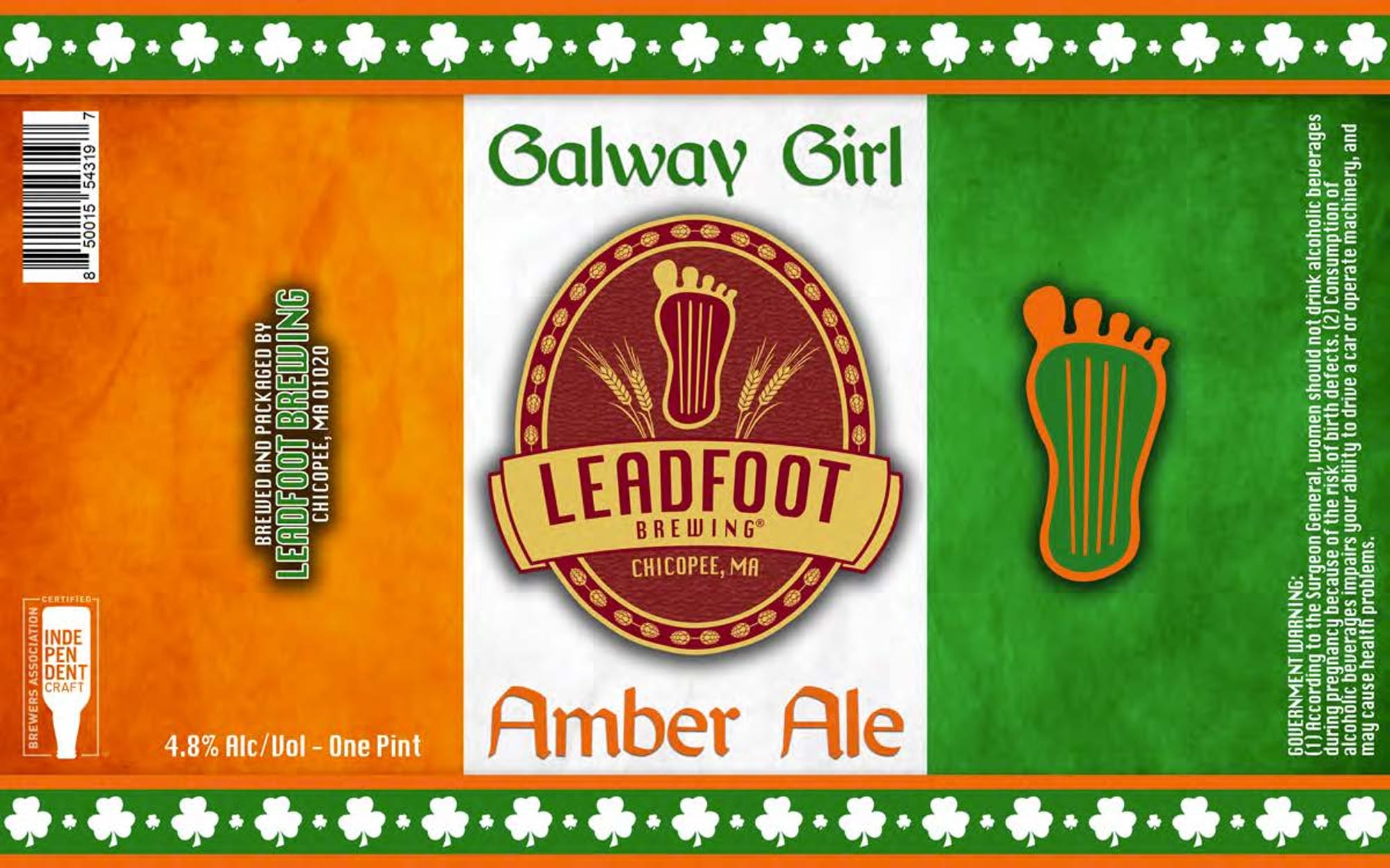 Galway Girl by Leadfoot Brewing - beer label
