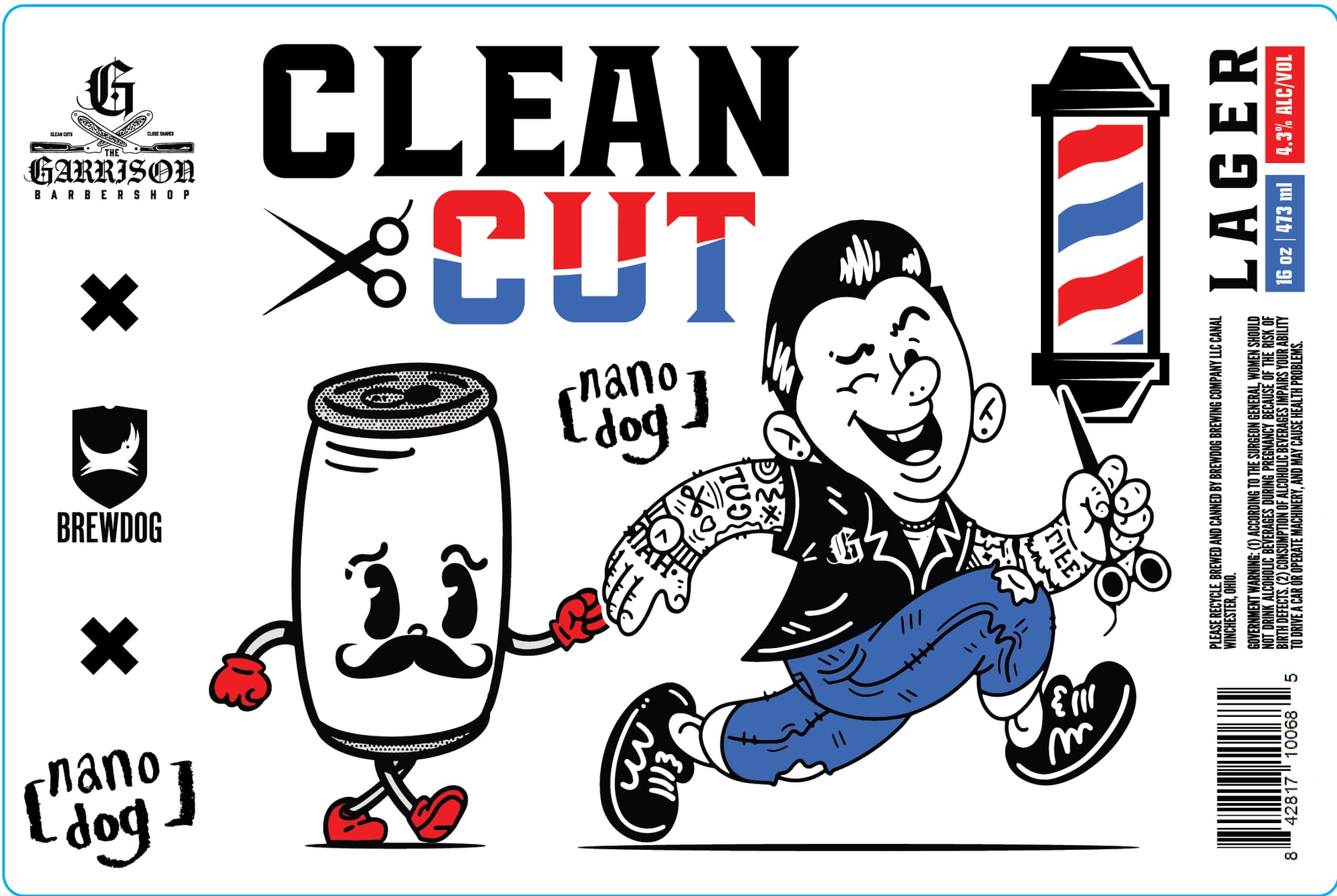 Clean Cut Lager by Garrison Brewing Company - beer label