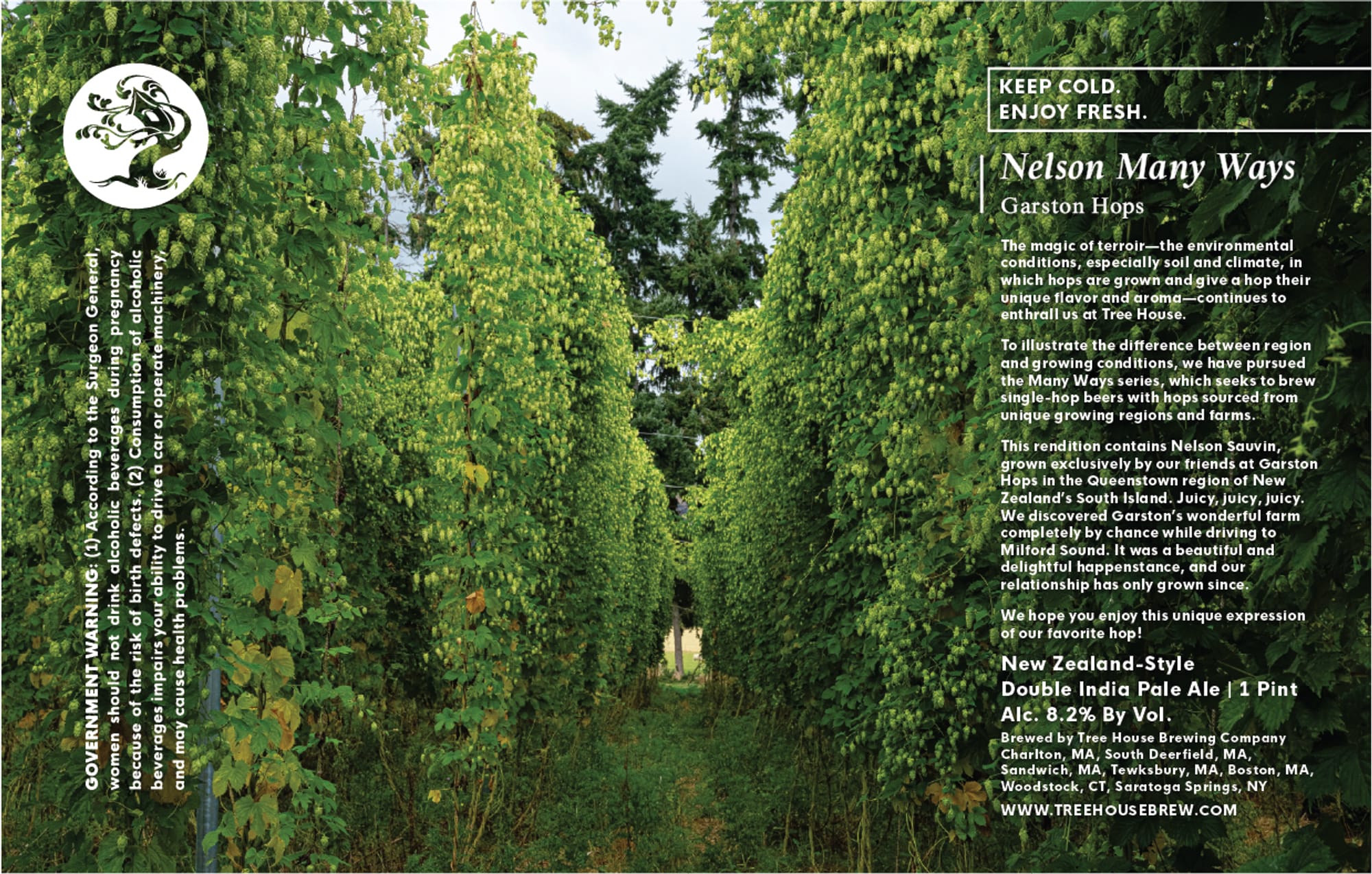 Garston Many Ways by Tree House Brewing Company - beer label