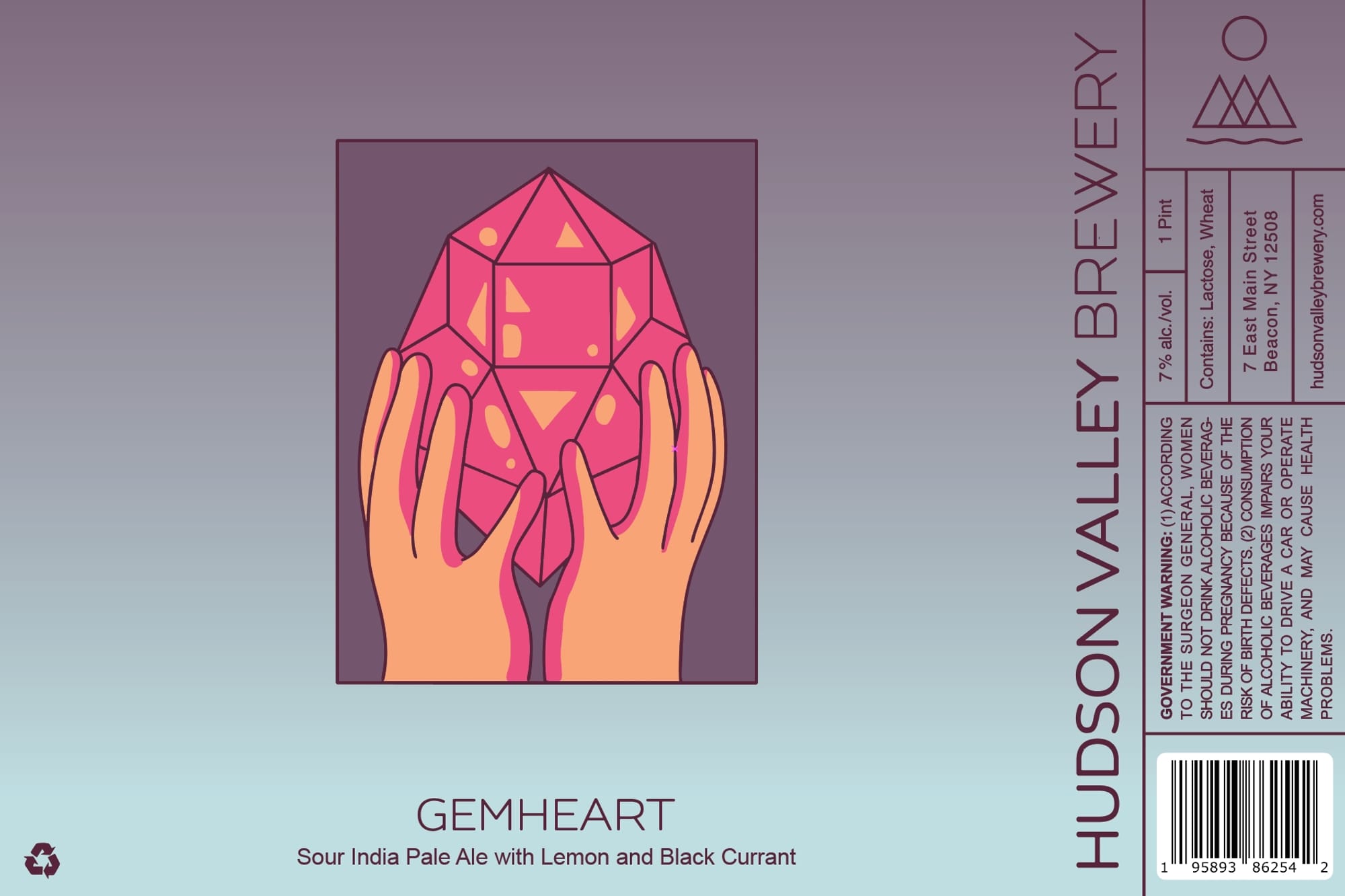 Gemheart by Hudson Valley Brewery - beer label