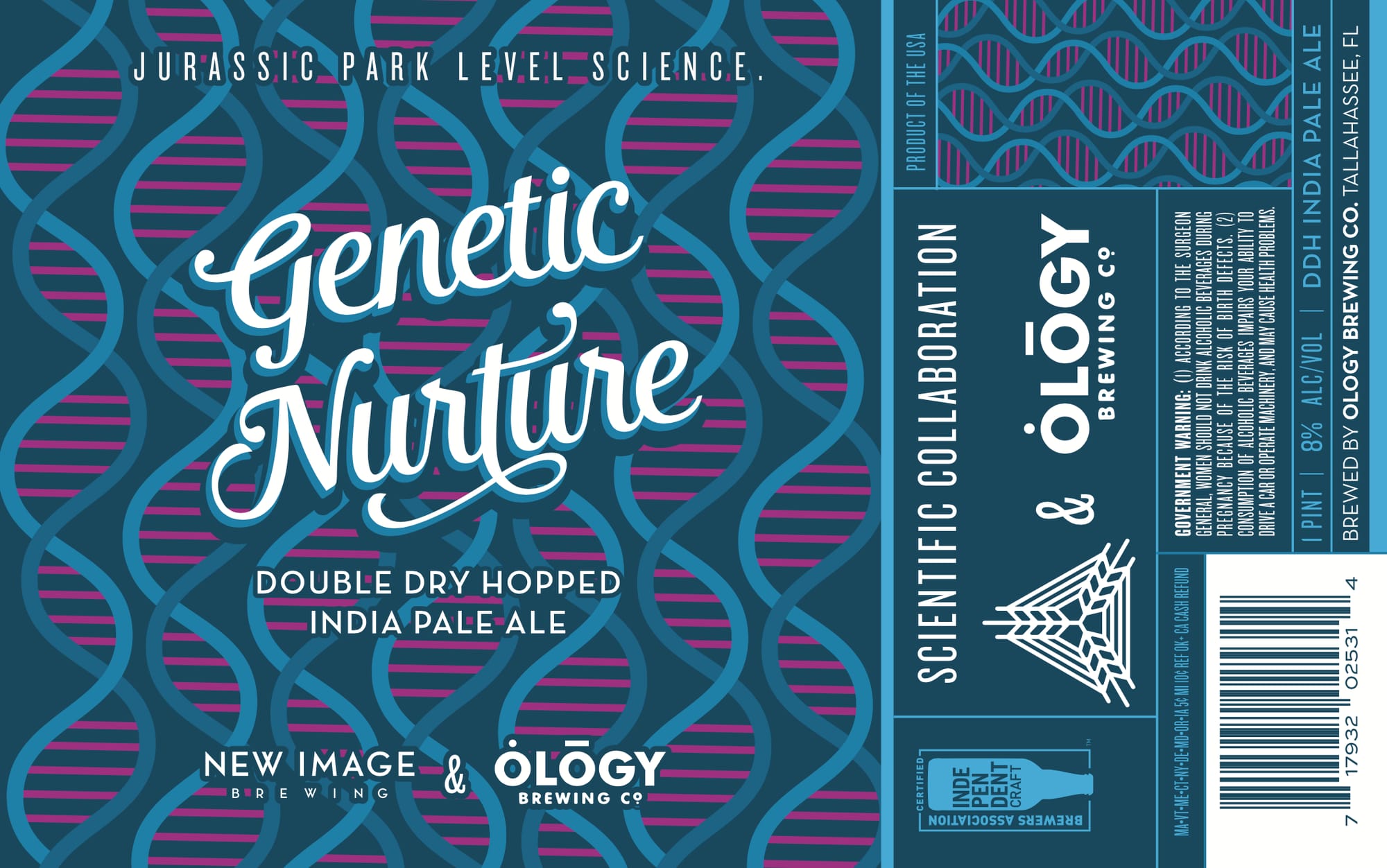 Genetic Nurture by New Image Brewing & Ölögy Brewing Co. - beer label