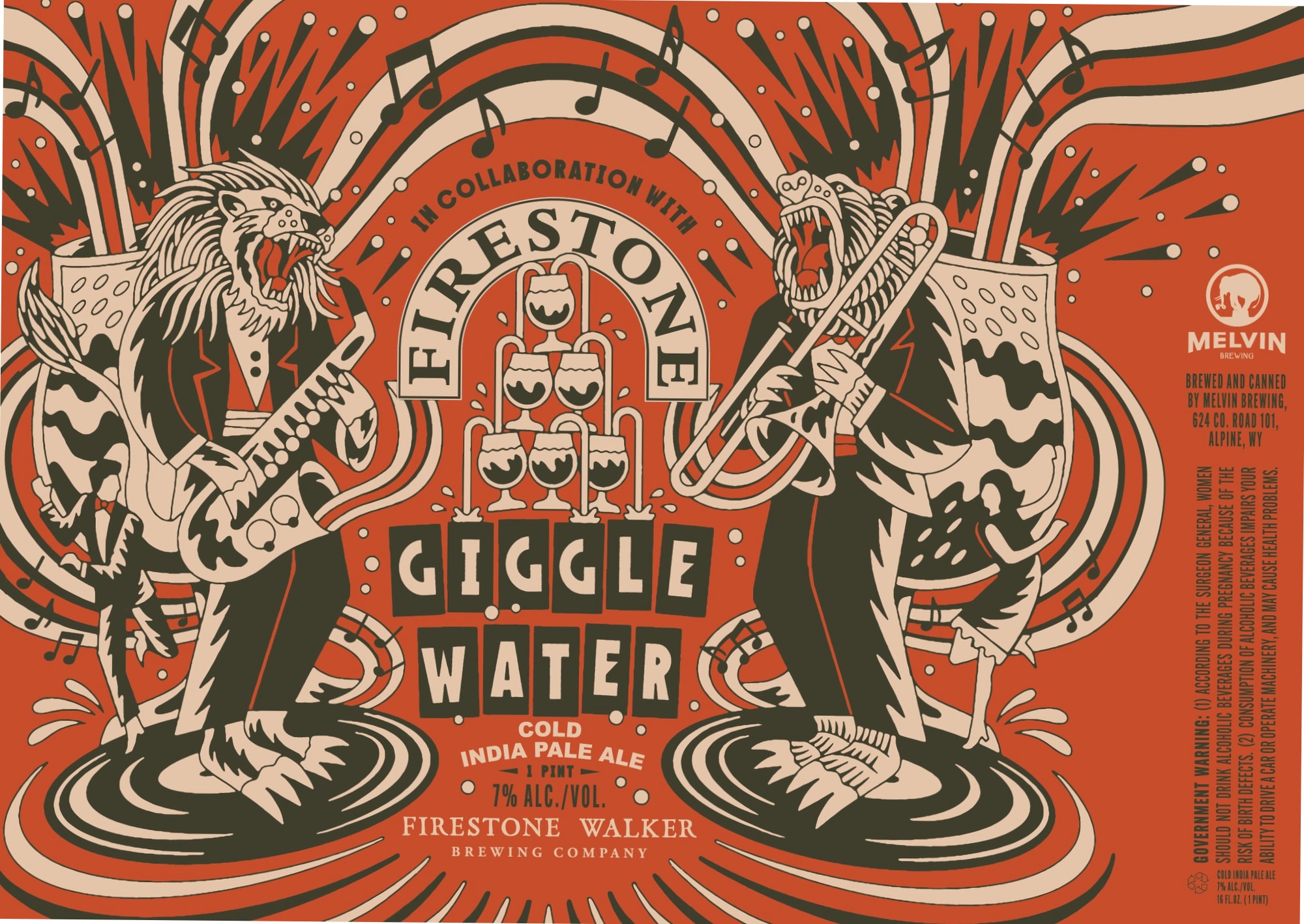 Giggle Water by Firestone Walker - beer label