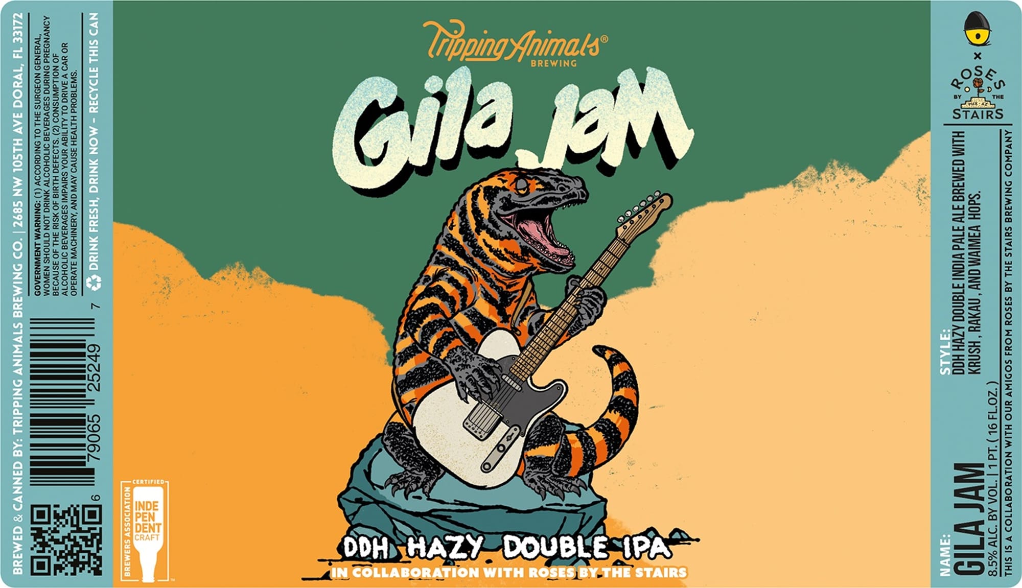 Gila Jam by Tripping Animals Brewing - beer label