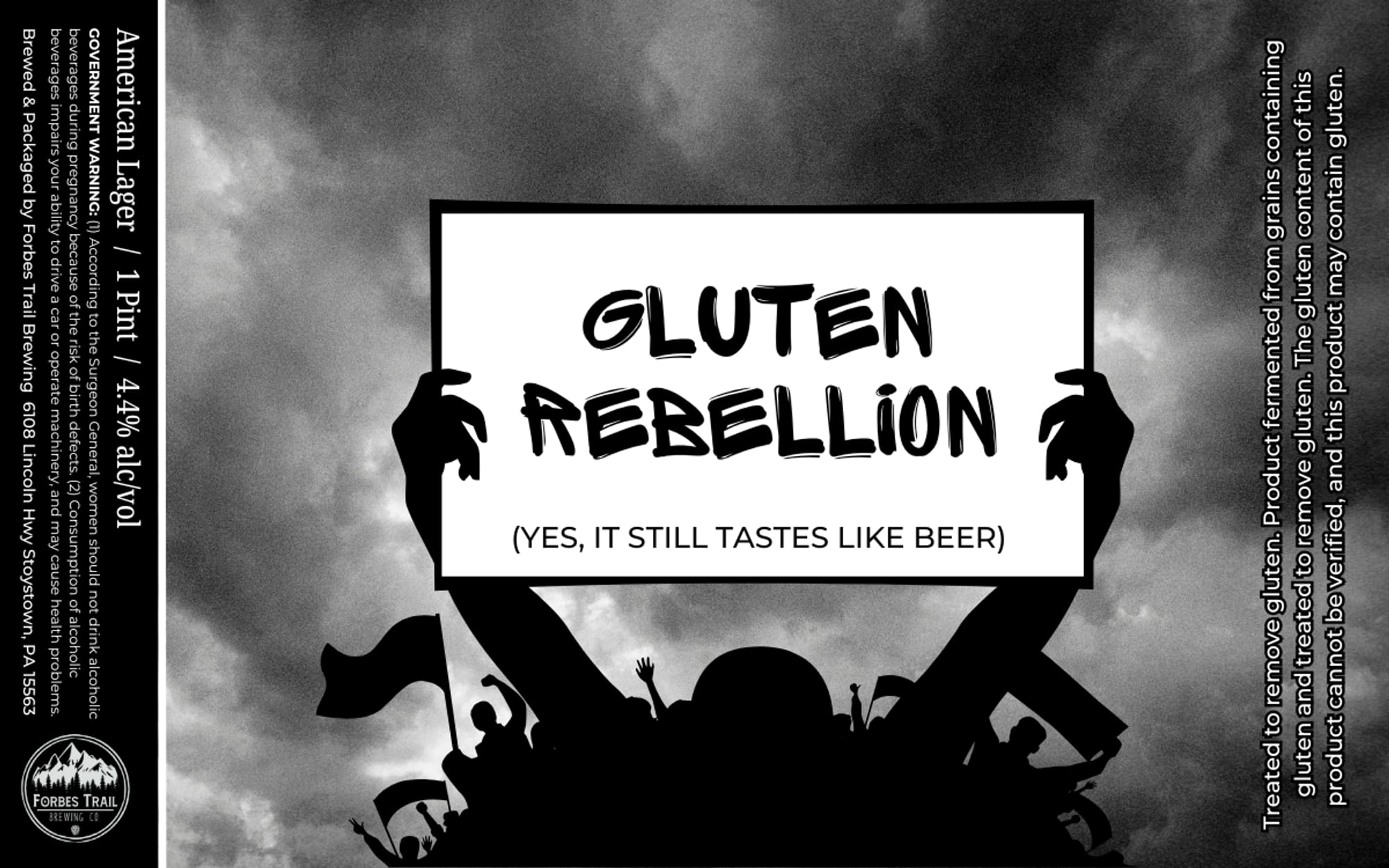 Gluten Rebellion by Forbes Trail Brewing - beer label