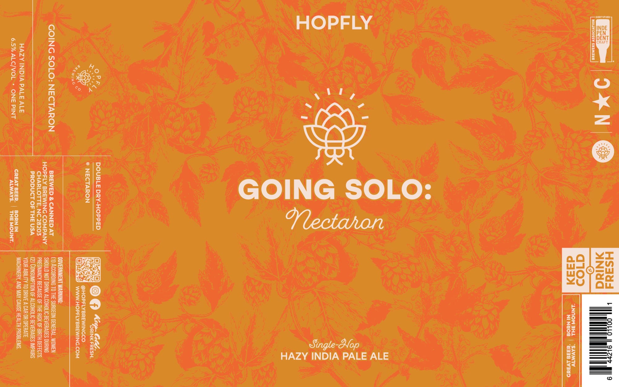 Going Solo: Nectaron by Kindly Beer Co. - beer label