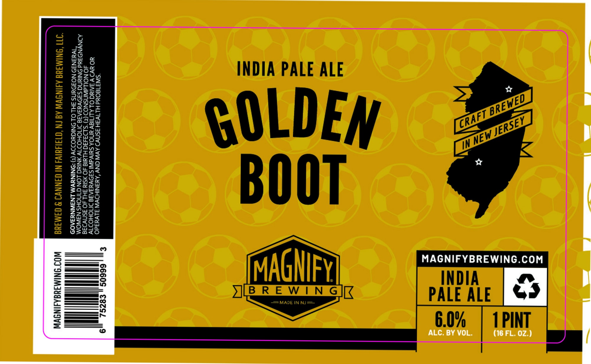 Golden Boot by Magnify Brewing - beer label
