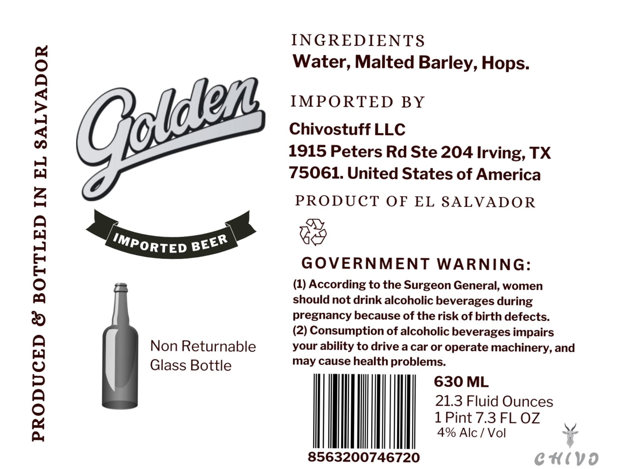 Golden by Golden - beer label
