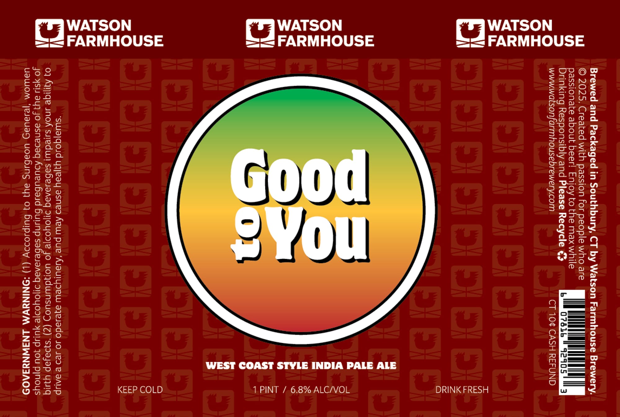 Good 2 You by Watson Farmhouse Brewery - beer label
