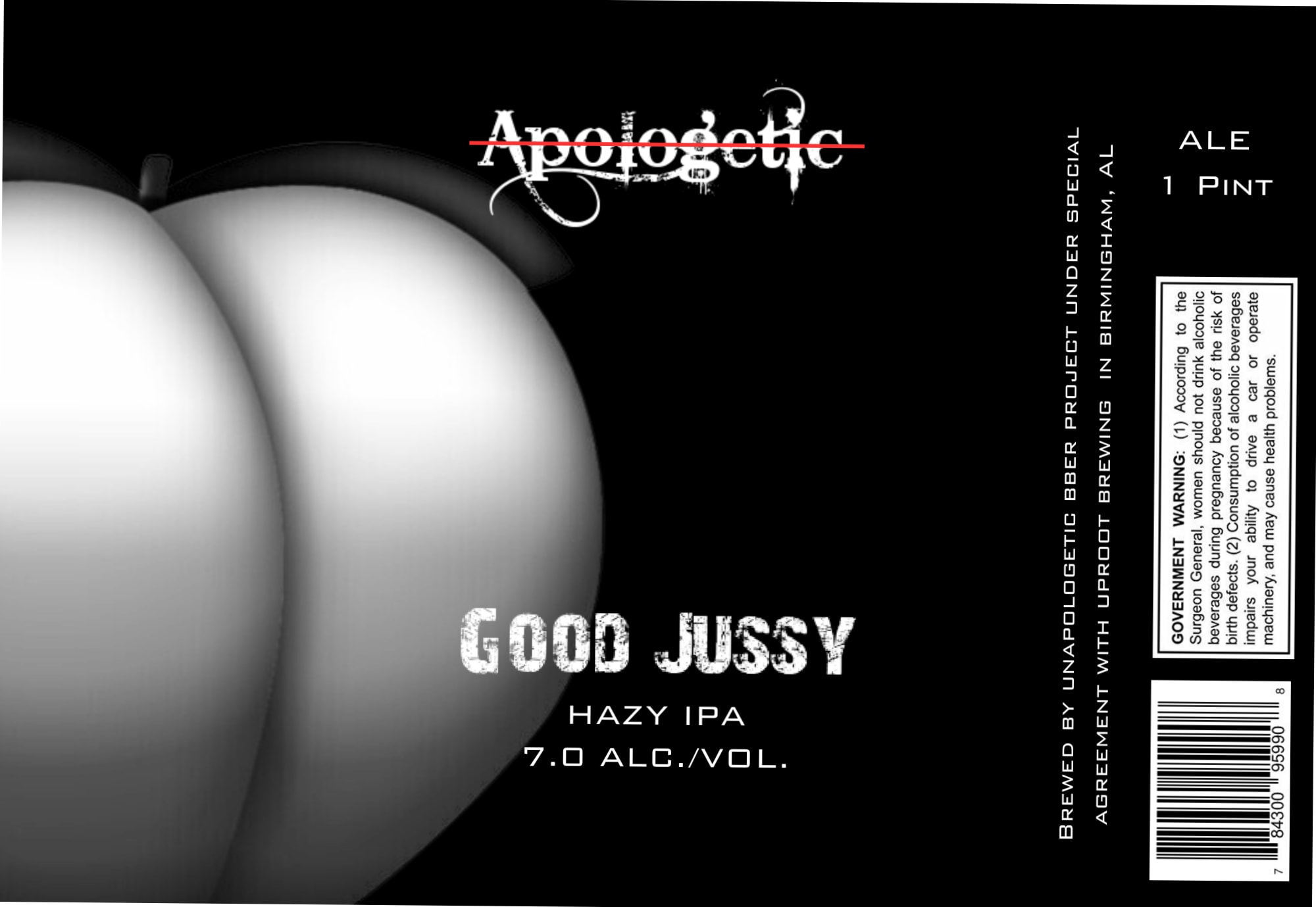 Good Jussy by Unapologetic Beer Project - beer label