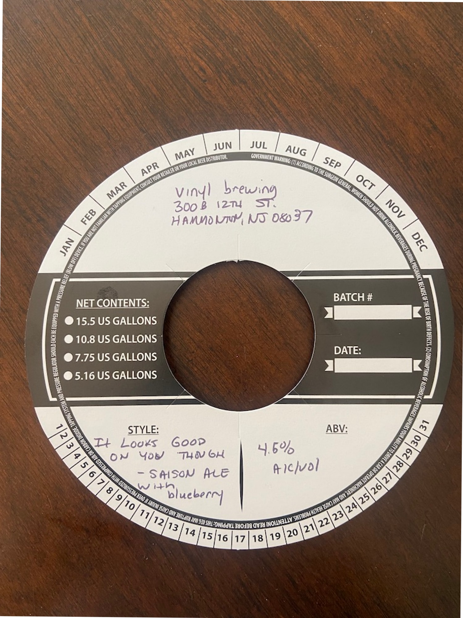 Good Things Come to Those Who Wait by Vinyl Brewing - beer label