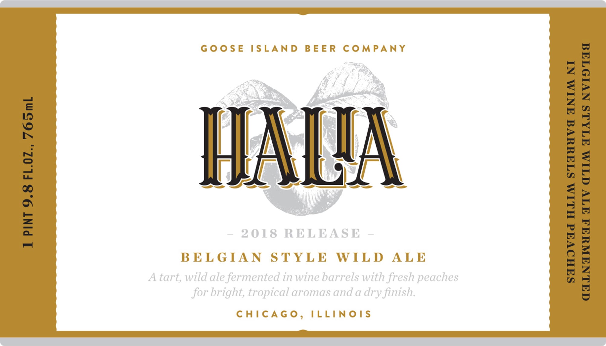 Hala by Goose Island Beer Company - beer label