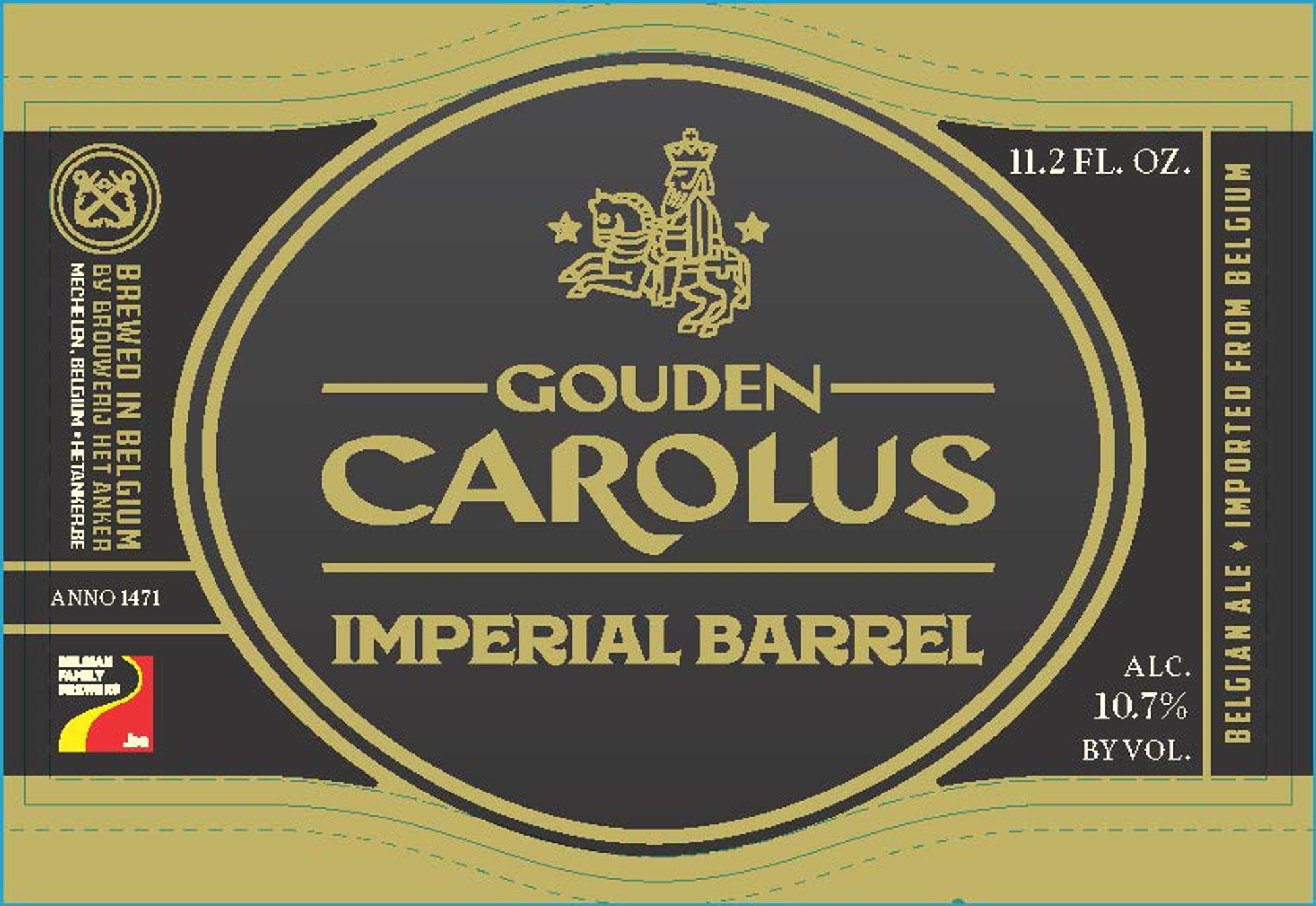 Gouden Carolus Imperial Barrel by Brouwerij Het Anker - beer label