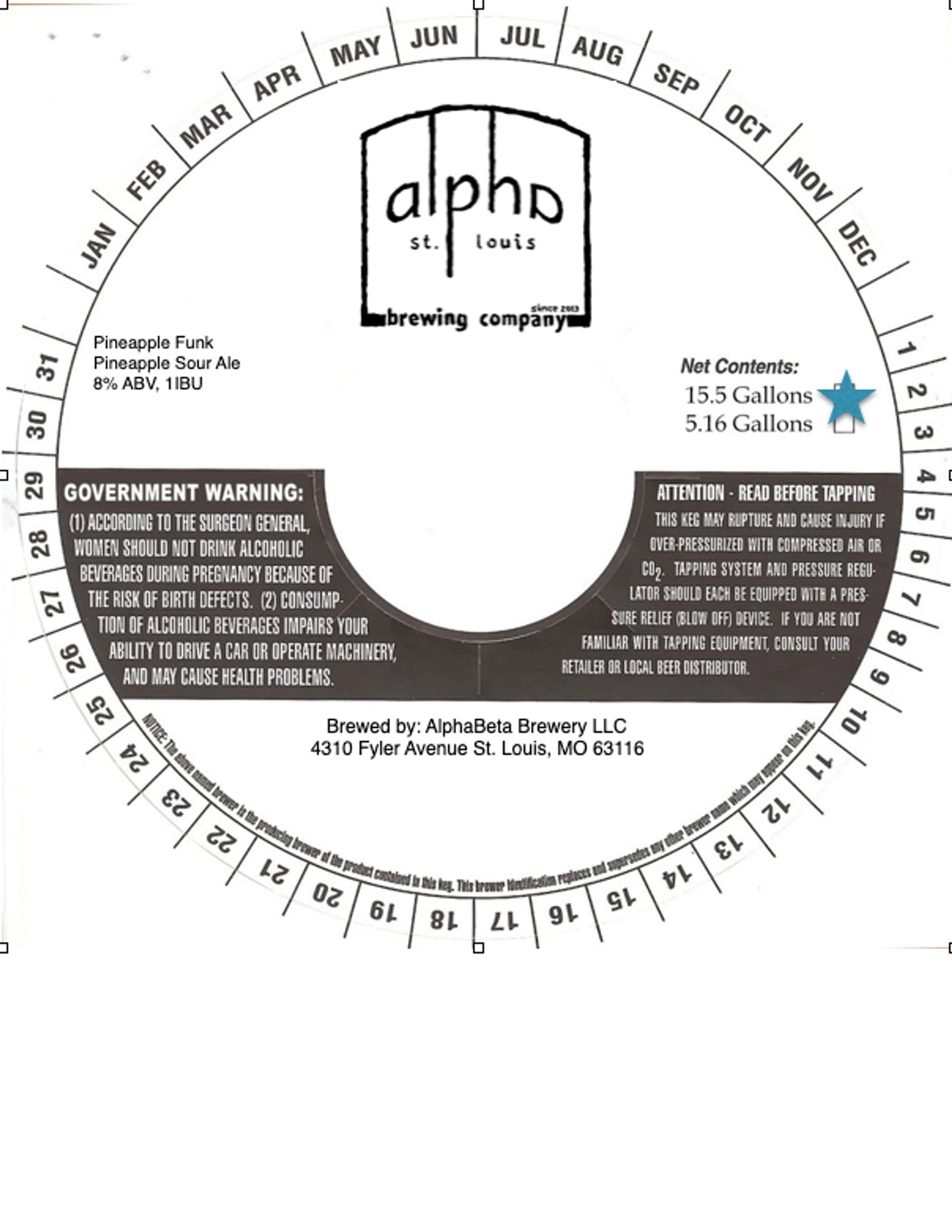 Government Warning by AlphaBeta Brewery - beer label