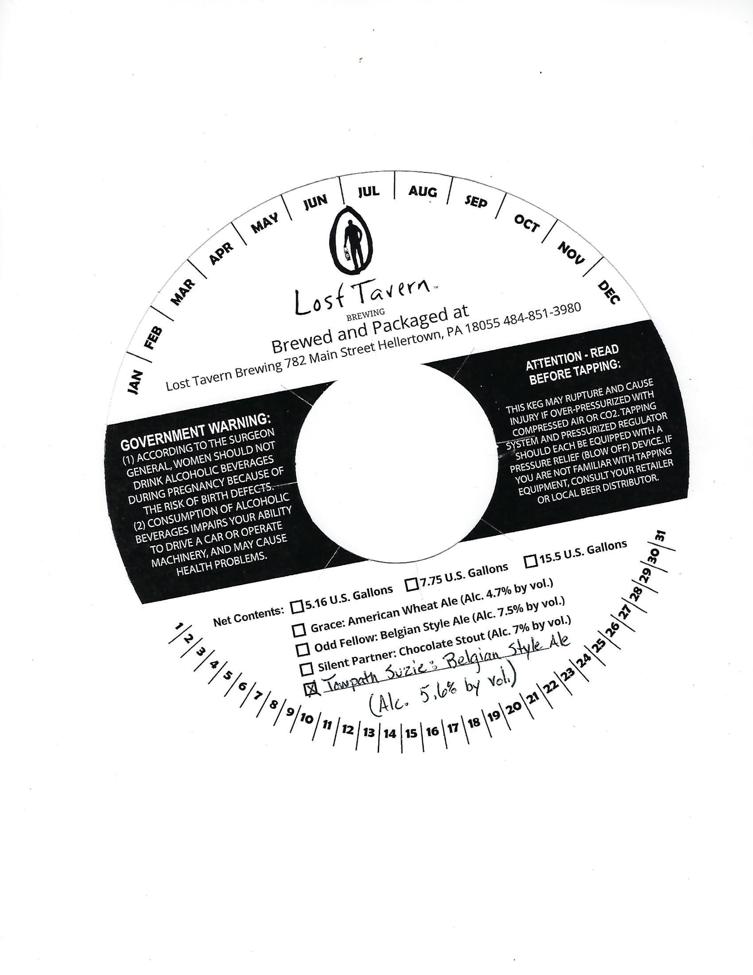 Grace by Lost Tavern Brewing - beer label