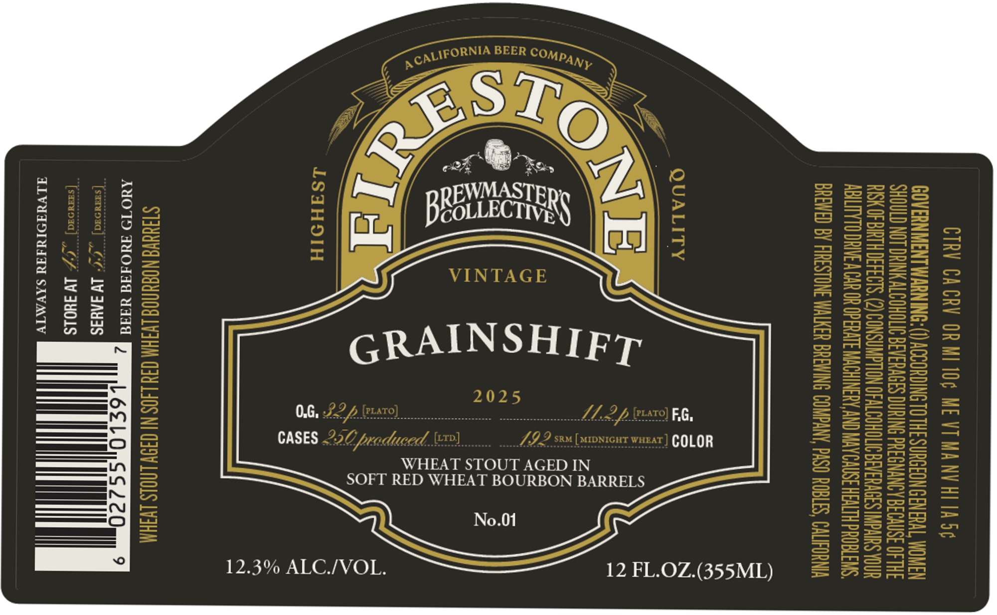 Grainshift by Firestone Walker - beer label