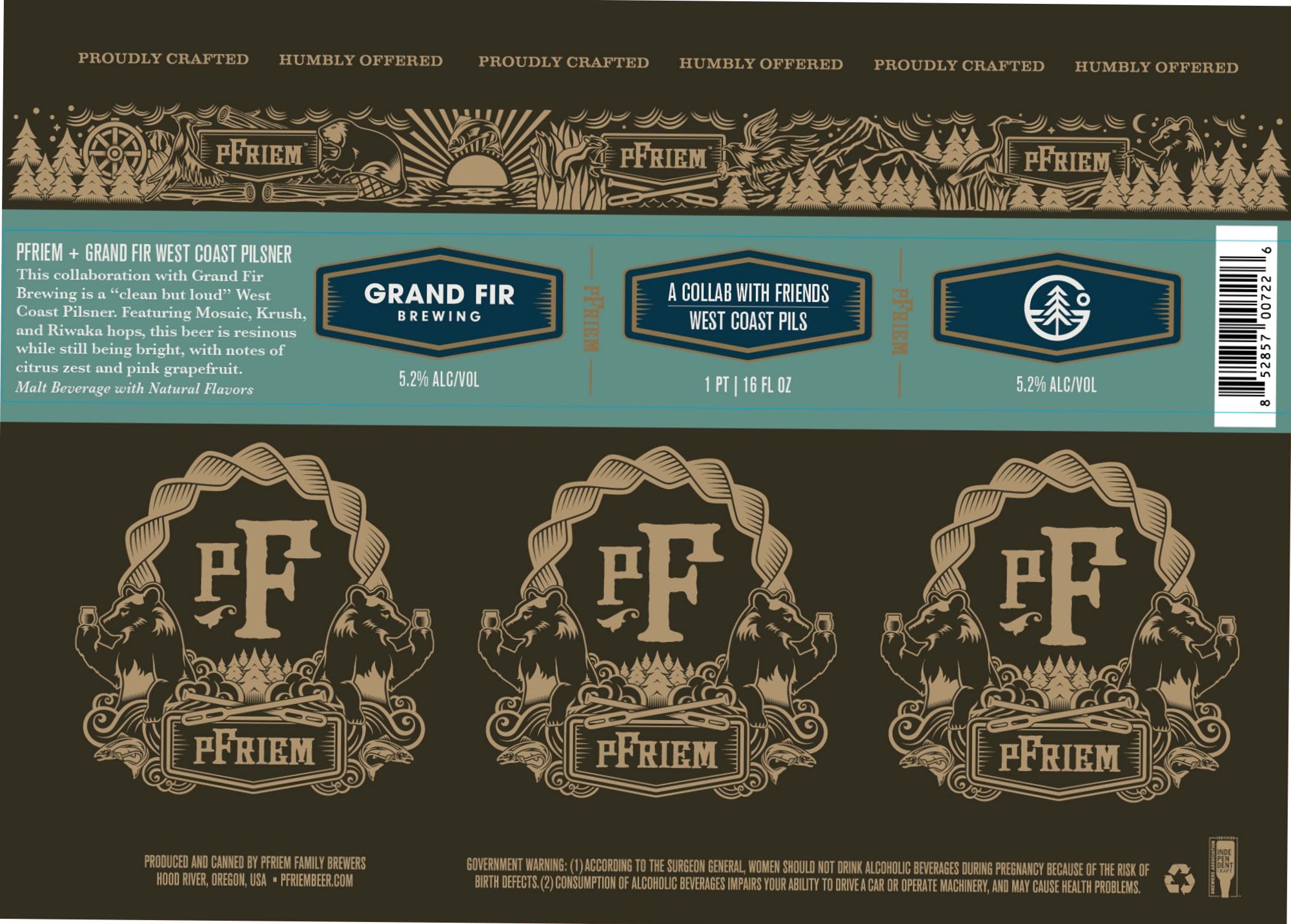 Grand Fir by Pfriem Family Brewers - beer label