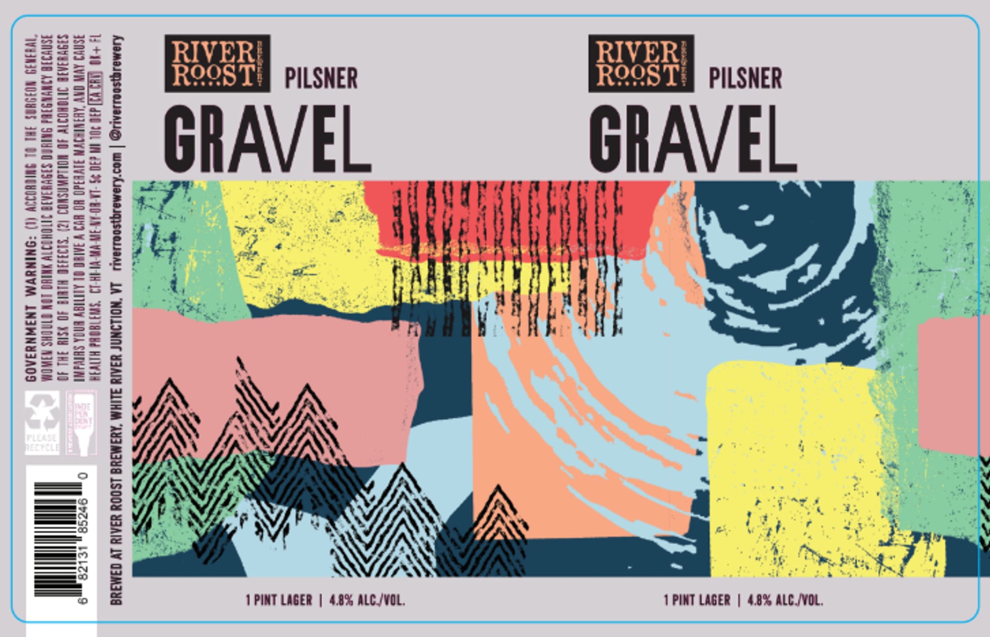 Gravel by River Roost Brewery - beer label