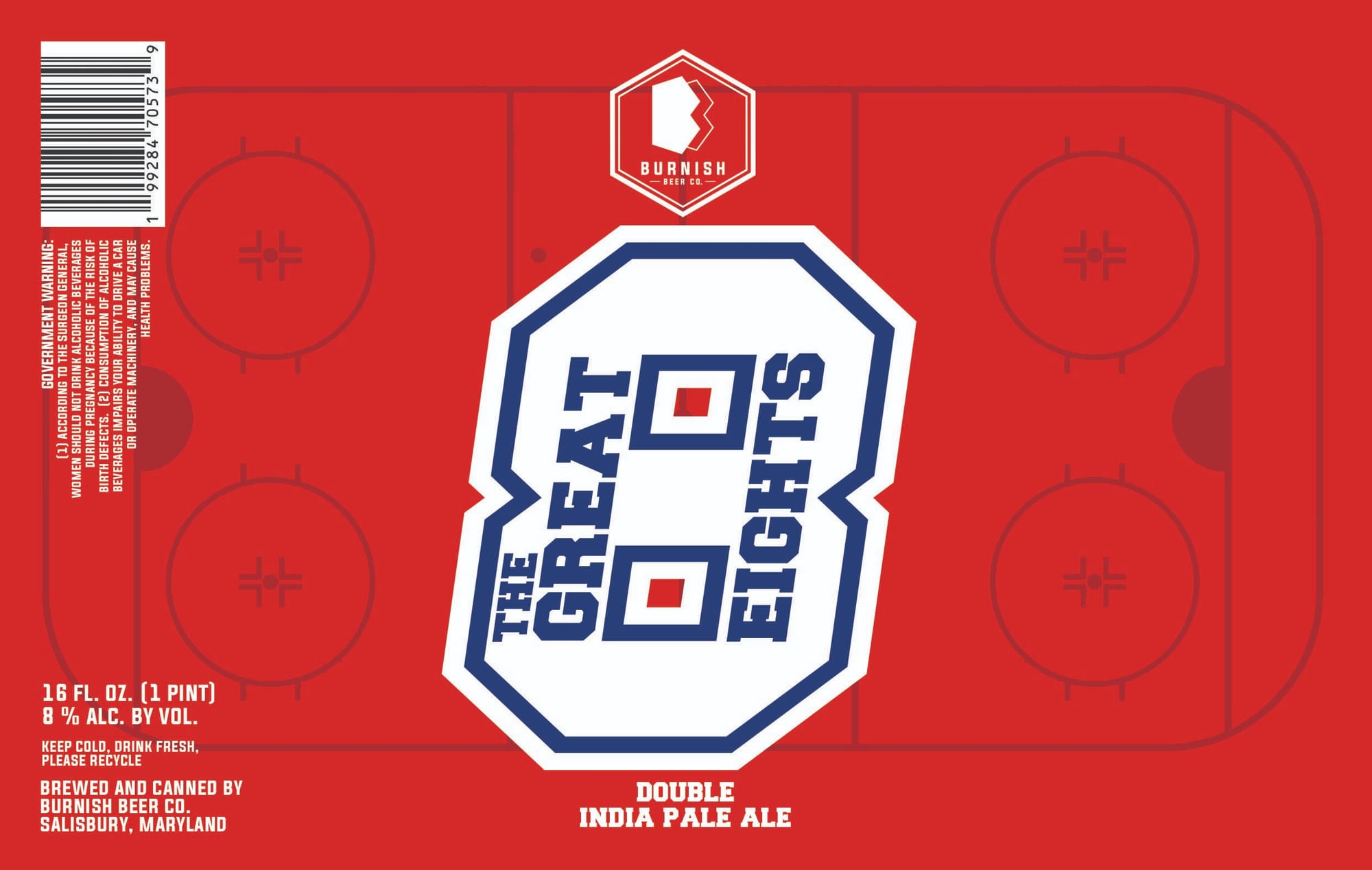 Great Eights by Burnish Beer Co. - beer label