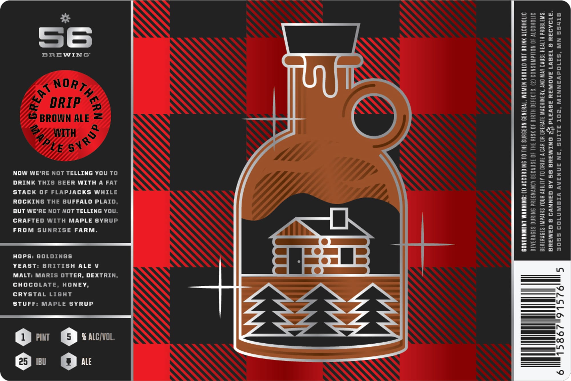 Great Northern Drip by 56 Brewing - beer label