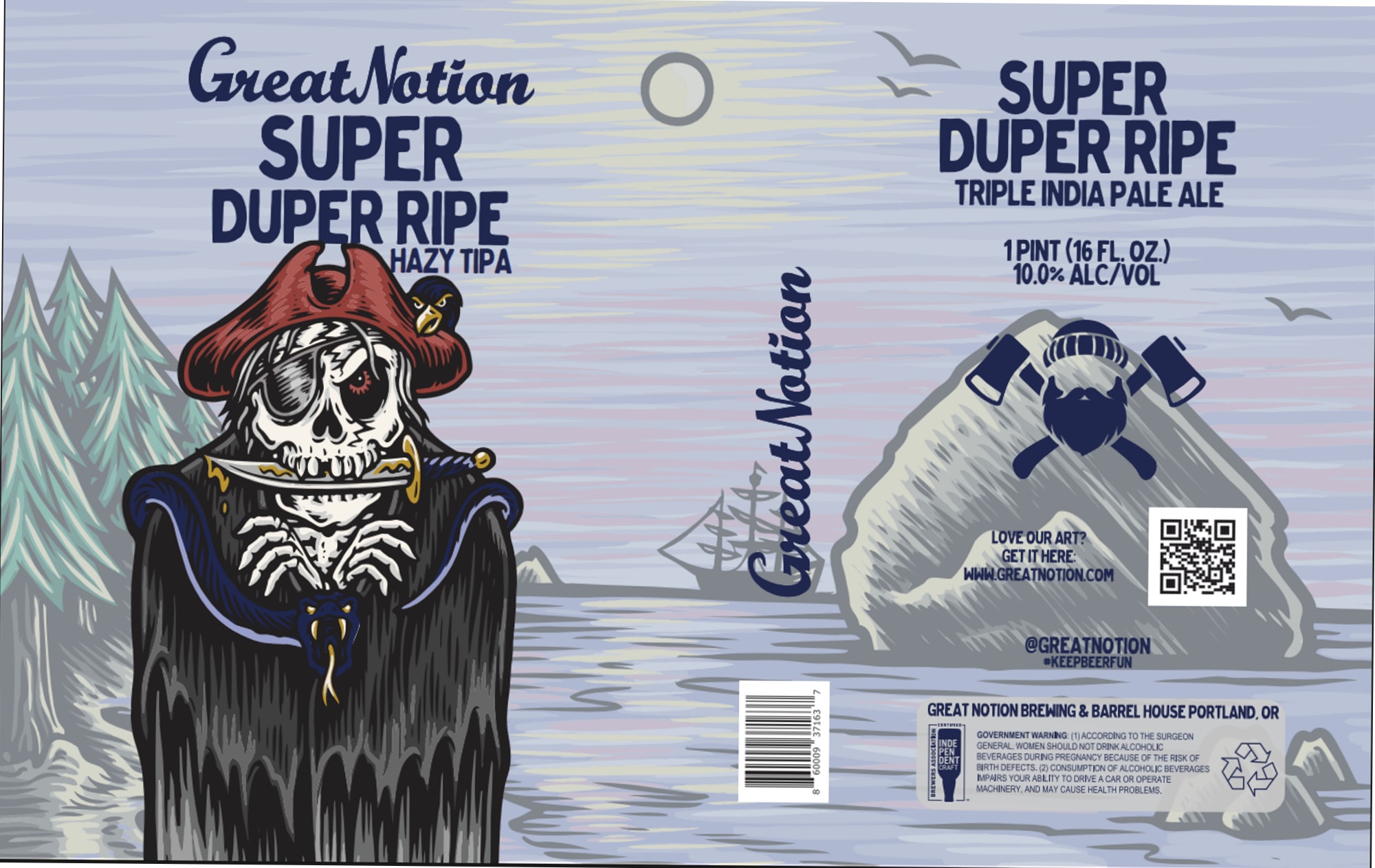 Super Duper Ripe by Great Notion Brewing - beer label