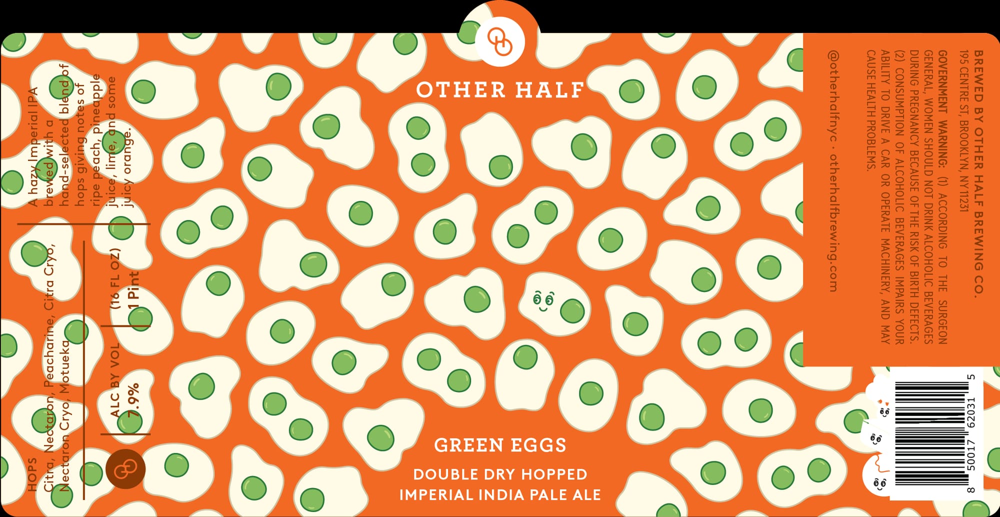 Green Eggs by Other Half Brewing Co. - beer label