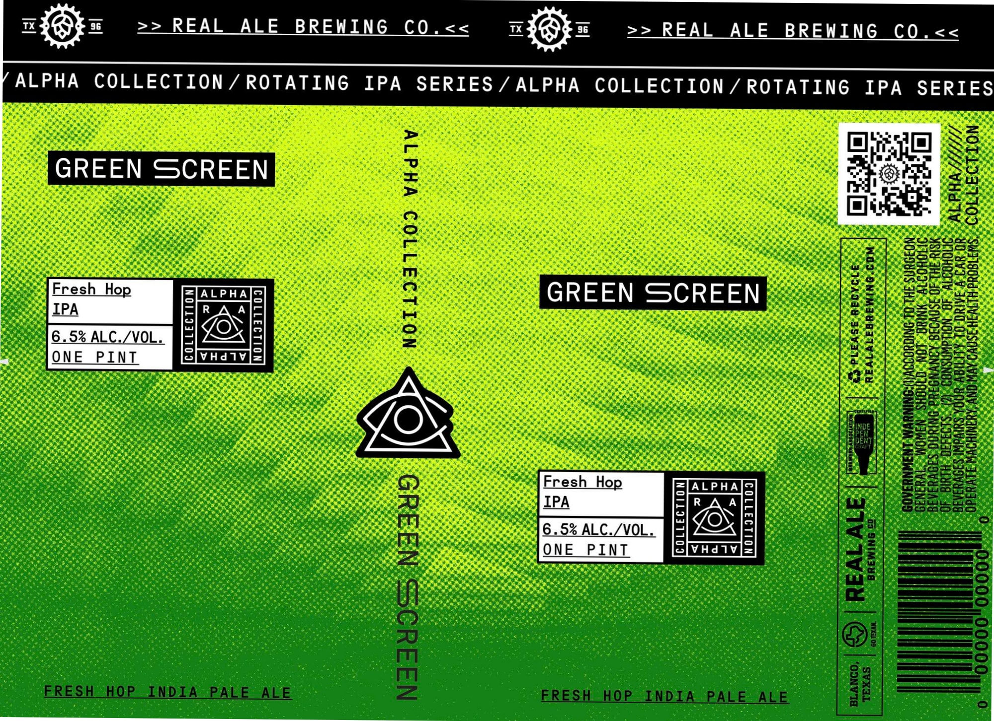 Green Screen by Real Ale Brewing Co. - beer label