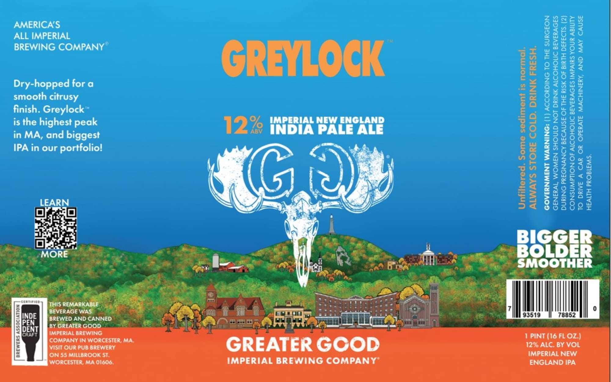 Greylock by Greater Good Imperial Brewing Company - beer label
