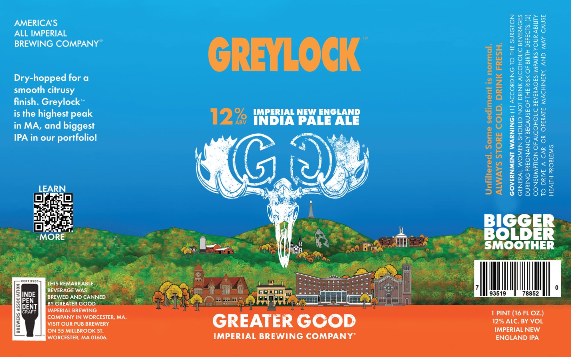 Greyrock by Greater Good Imperial Brewing Company - beer label