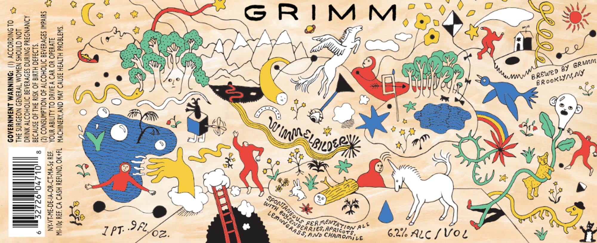 Wilder by Grimm Artisanal Ales - beer label