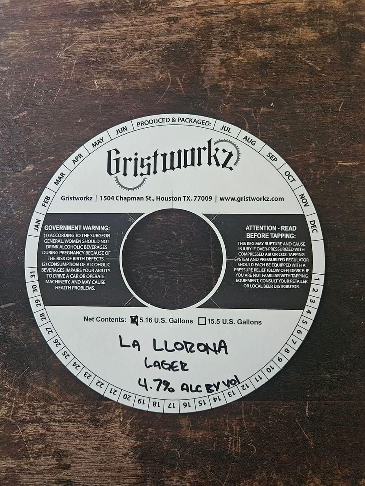 La Llorona by Gristworkz - beer label