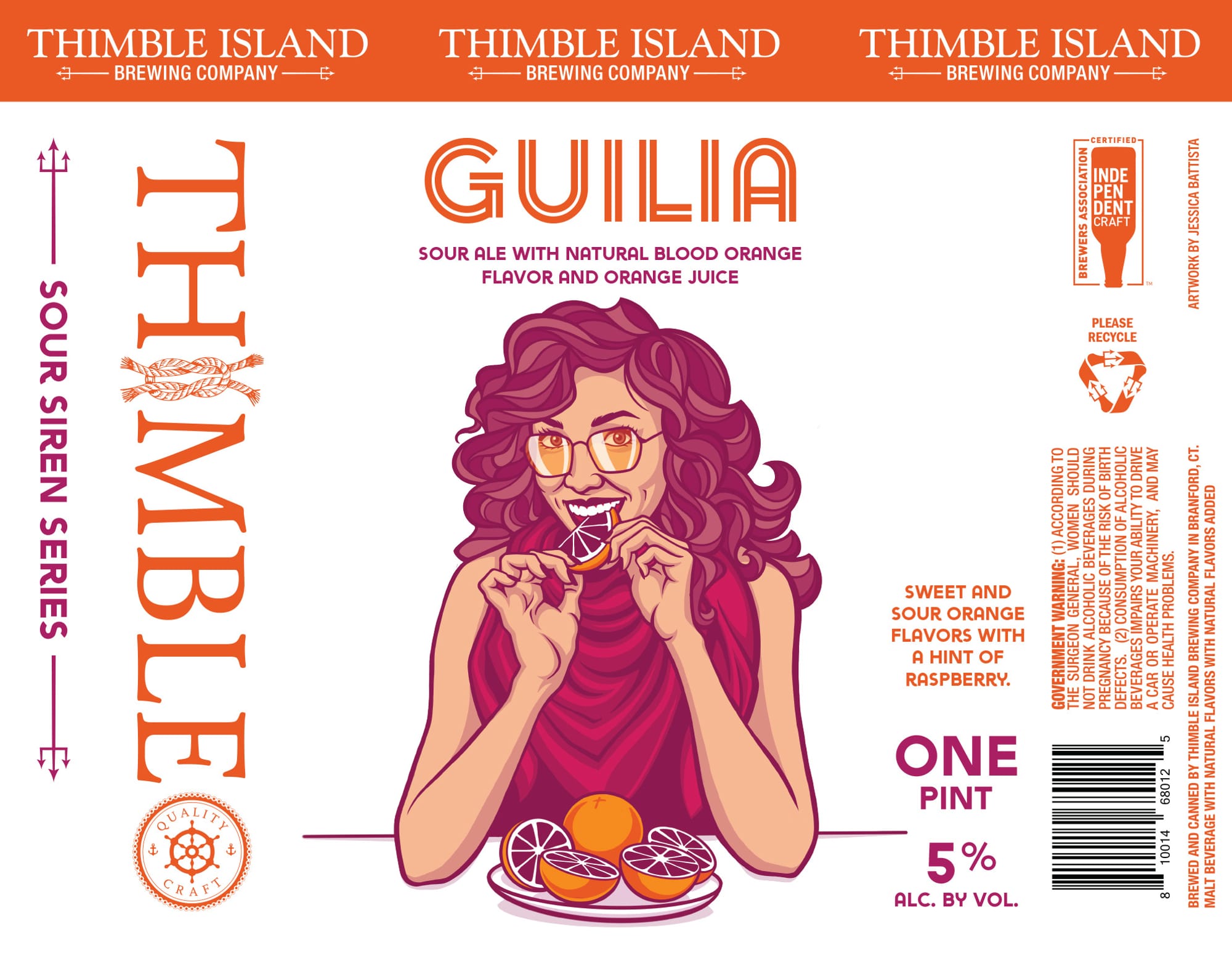Guilia by Thimble Island Brewing Company - beer label